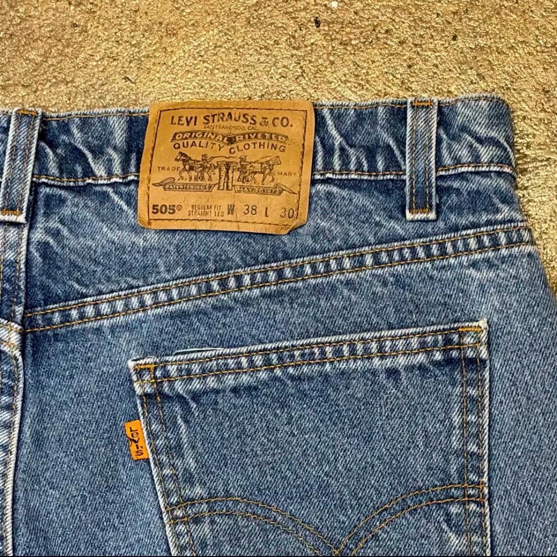 90s Made in USA  빈티지 리바이스 505 오렌지탭 청바지 8