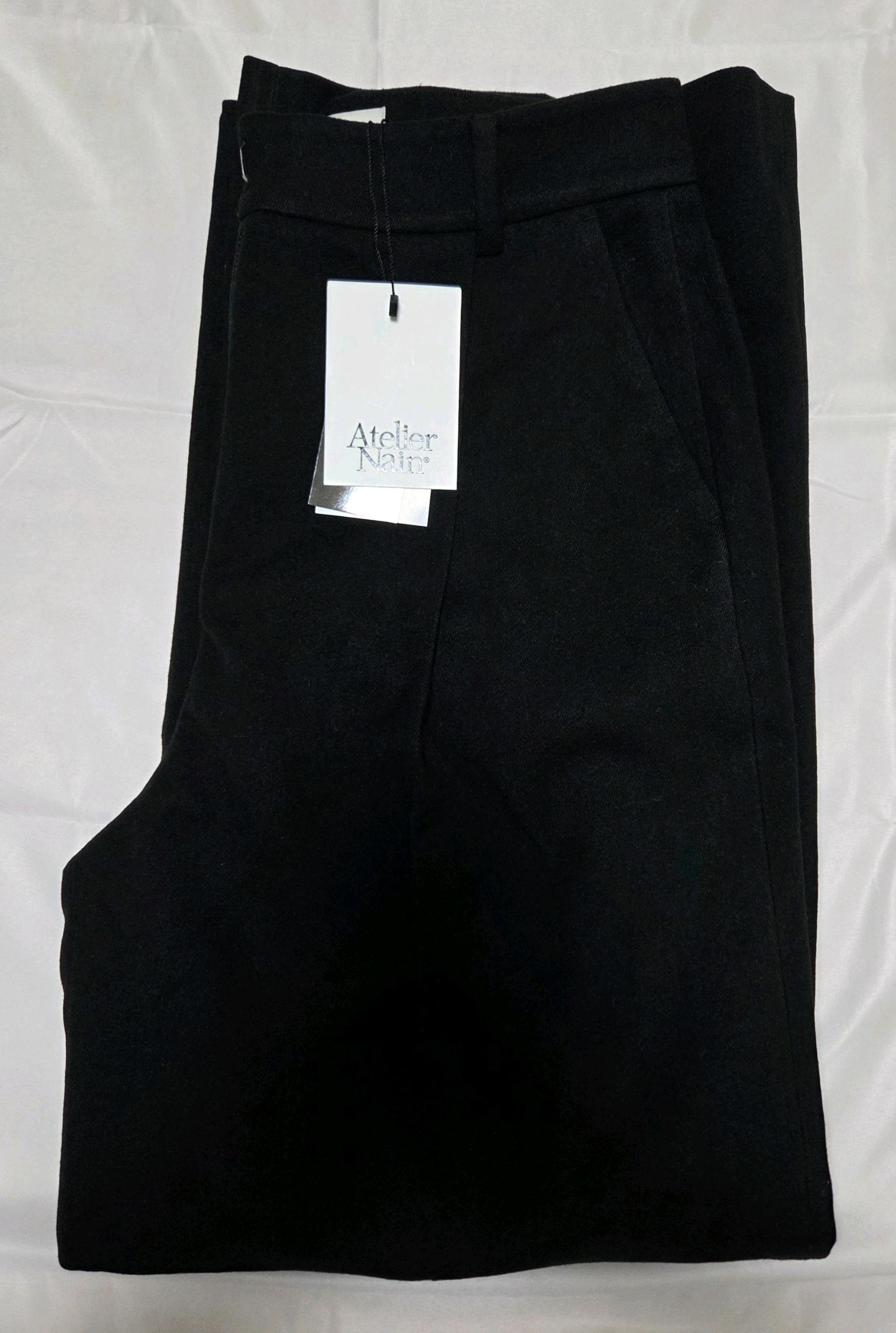 아틀리에 나인 - ESSENTIAL WINTER TUCK PANTS 블랙 M 4