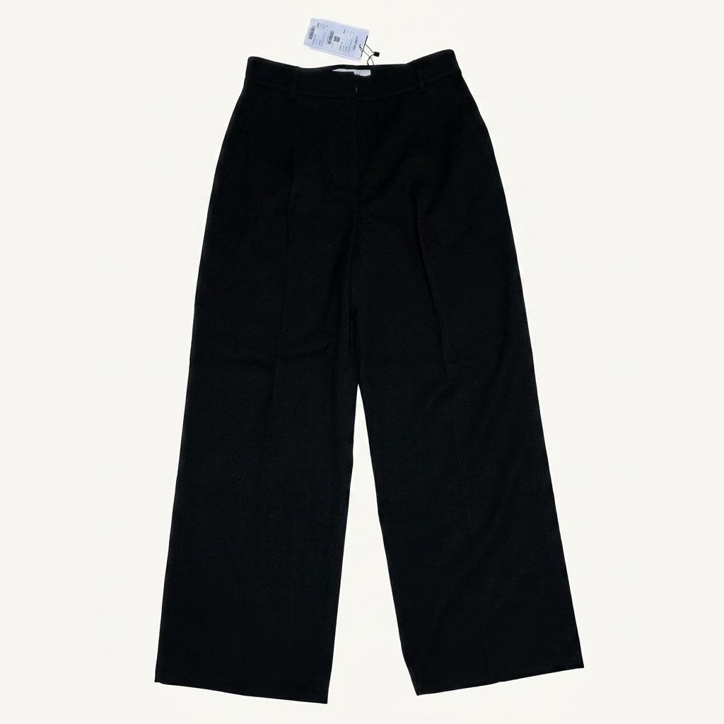아틀리에 나인 - ESSENTIAL WINTER TUCK PANTS 블랙 M 1