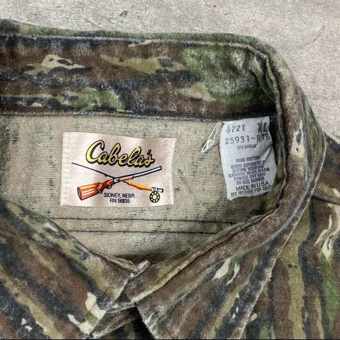 90s Made in USA 미국빈티지 카벨라스 리얼트리 헌팅 셔츠 5