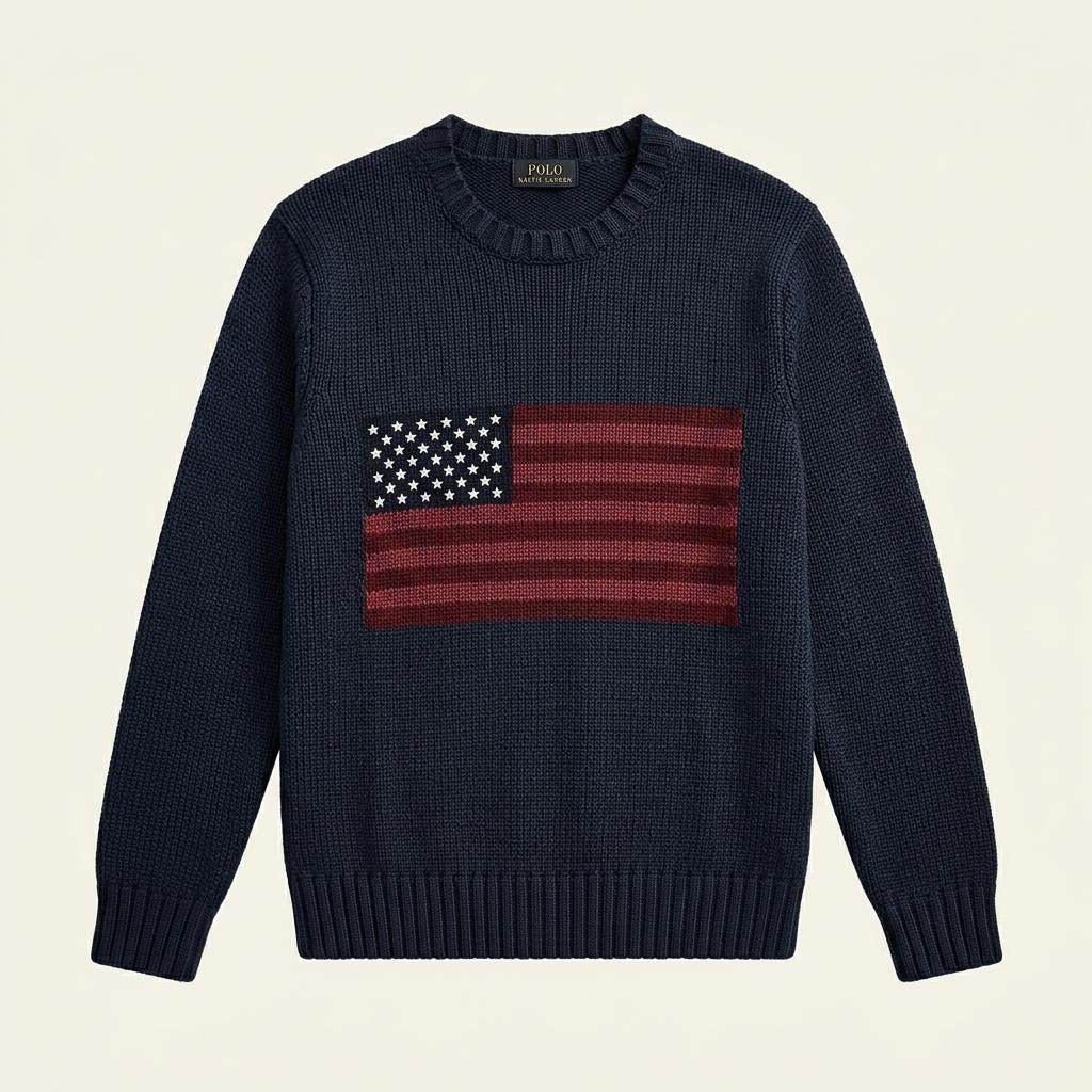 Unisex's Polo 폴로 성조기 니트 Knit [A+] 1