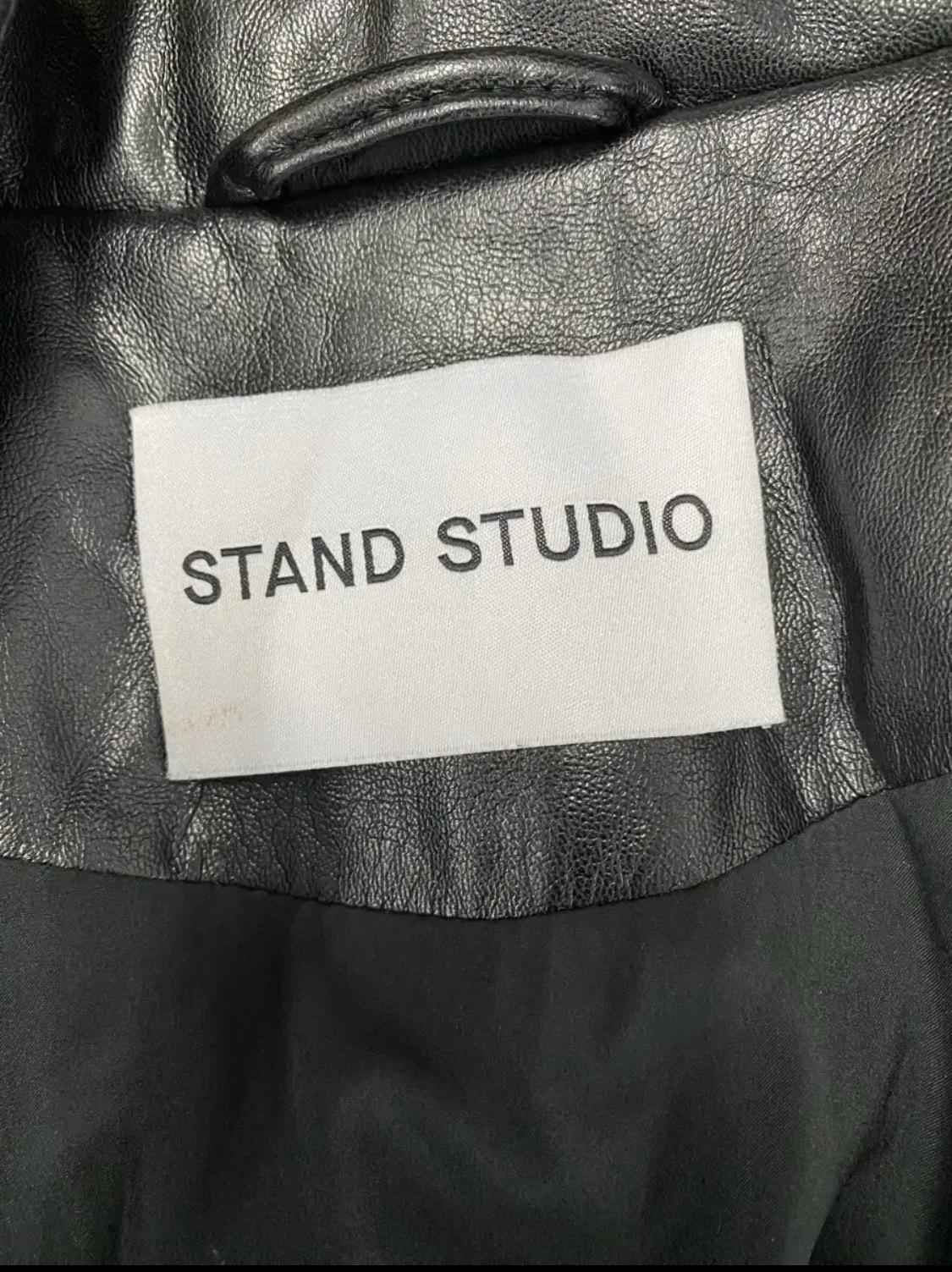 1회착용-스탠드스튜디오 STAND STUDIO배색 숏퍼 패딩점퍼 6