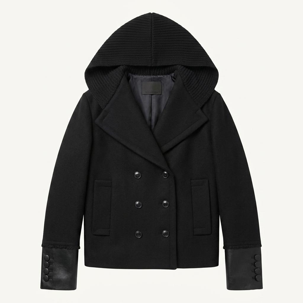 정품)Alexander Wang 후드 코트 블랙 44-55 1