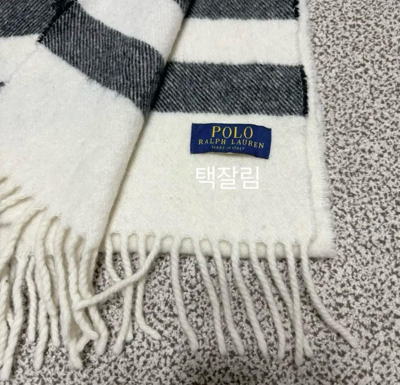 [램스울100] 폴로 랄프로렌 신형로고 머플러 목도리 4