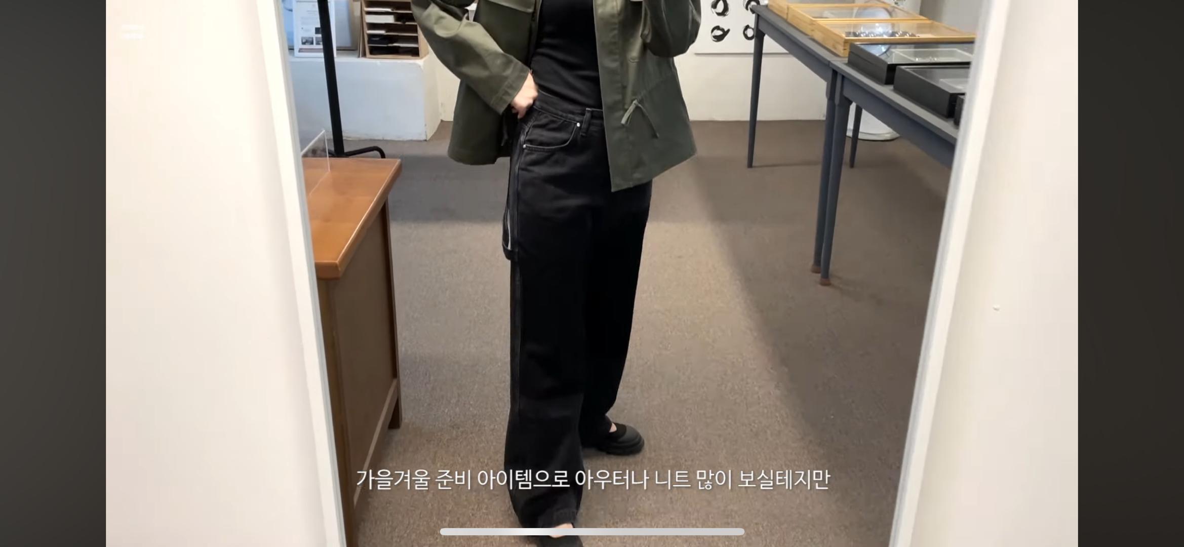 새상품) 렉스튜디오 블랙포인트 워싱데님팬츠 M (정가 139,000원) 4