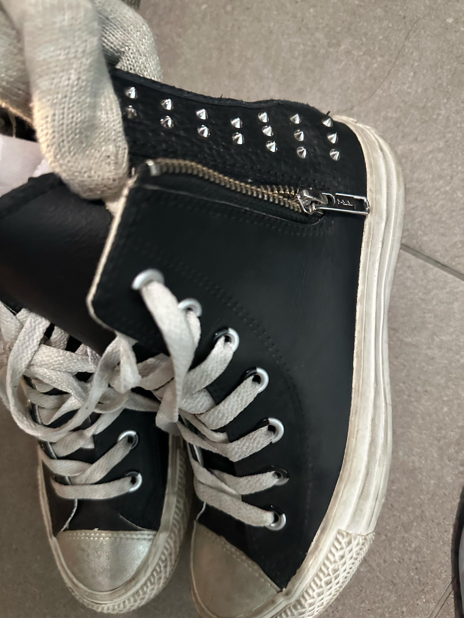 정품)converse  스터드 포인트 레더 하이 스니커즈  3