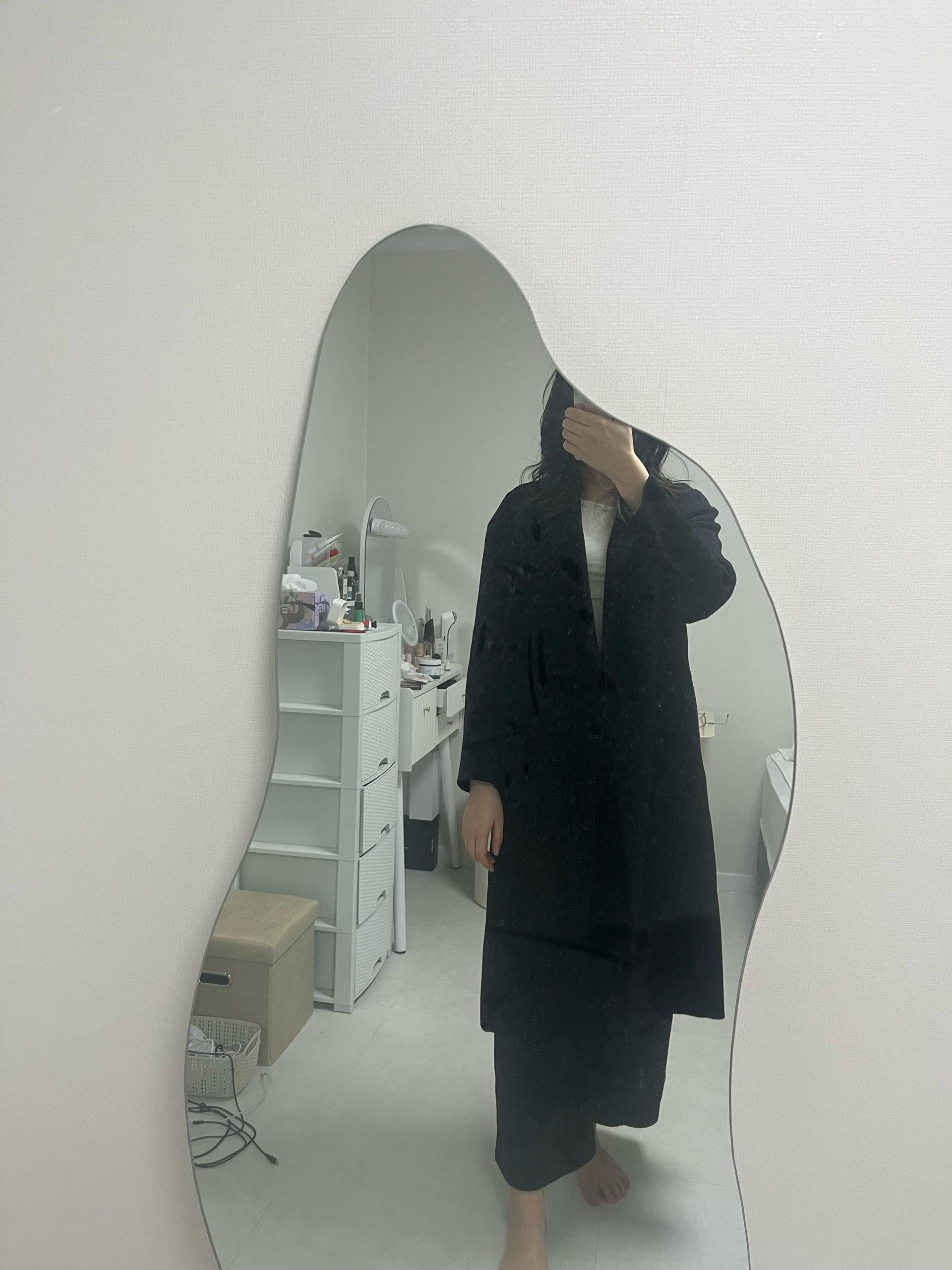 나이스클랍 캐시미어 코트 블랙 2