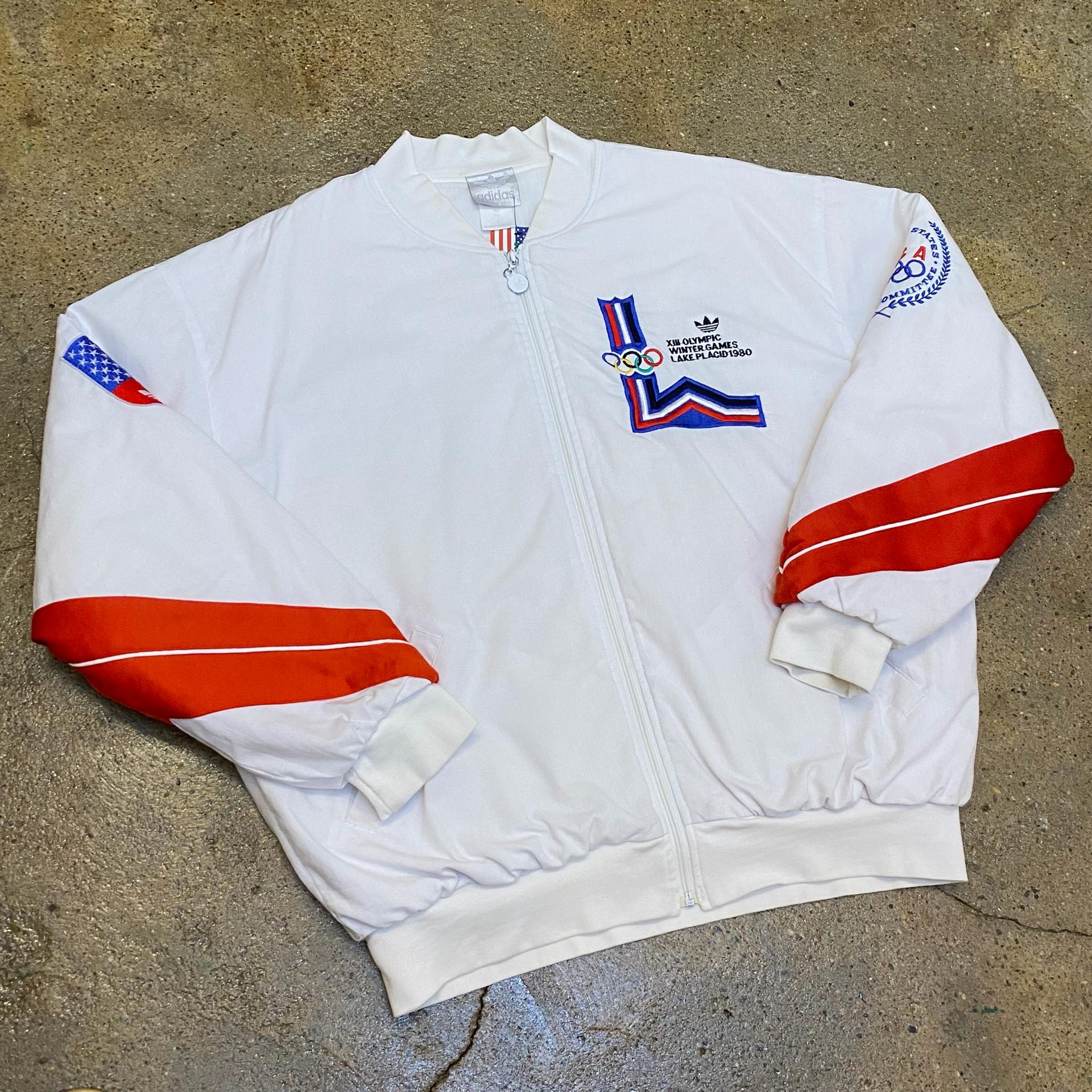 80s Made in USA 빈티지 아디다스 로제착용 올림픽 USA 자켓 7