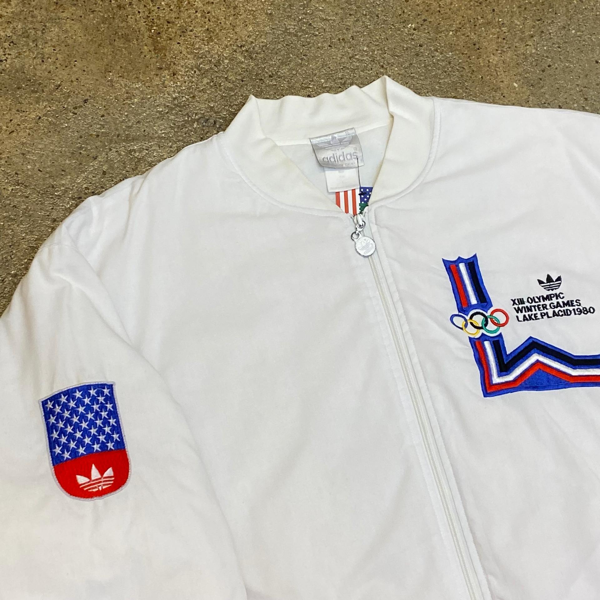 80s Made in USA 빈티지 아디다스 로제착용 올림픽 USA 자켓 9