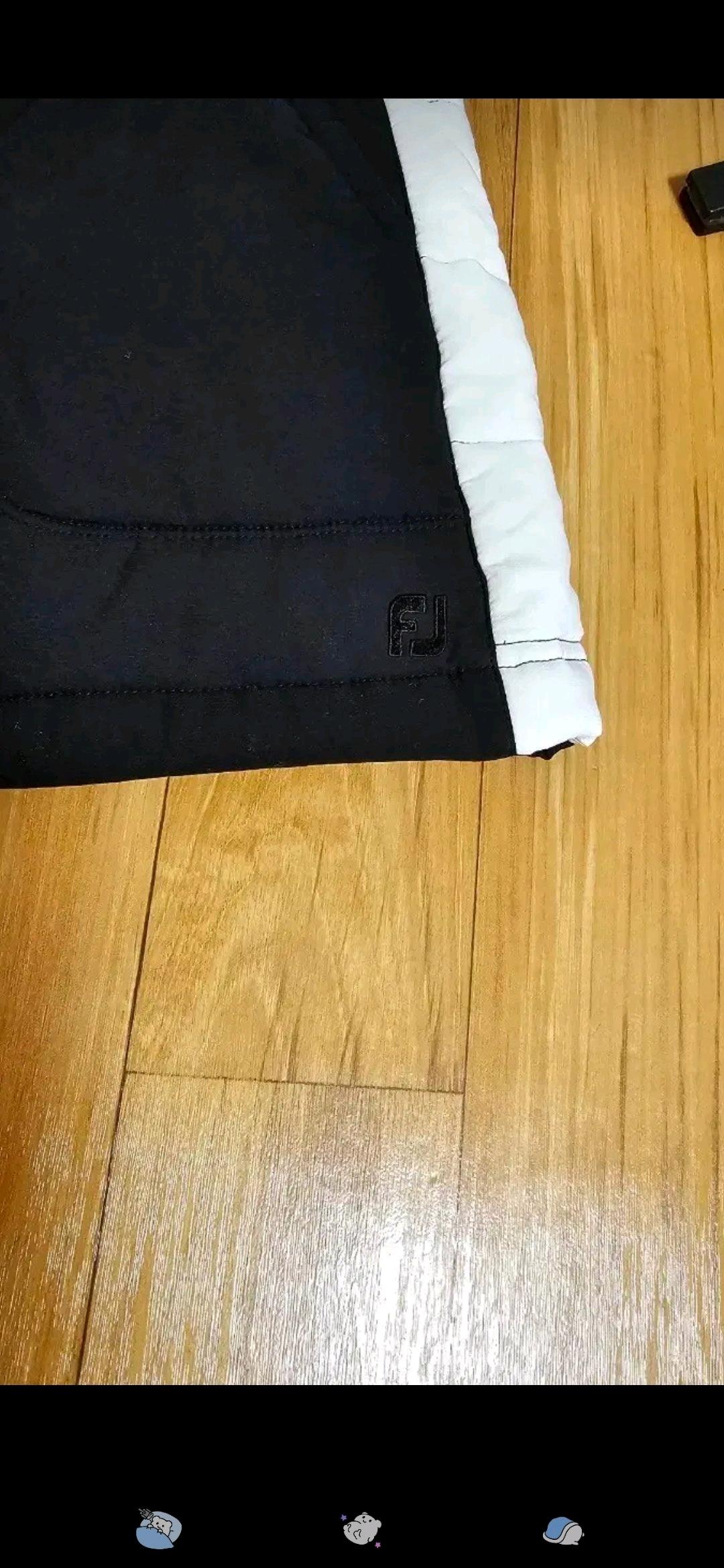 FJ 풋조이 골프 퀼팅 스커트 블랙/화이트 3