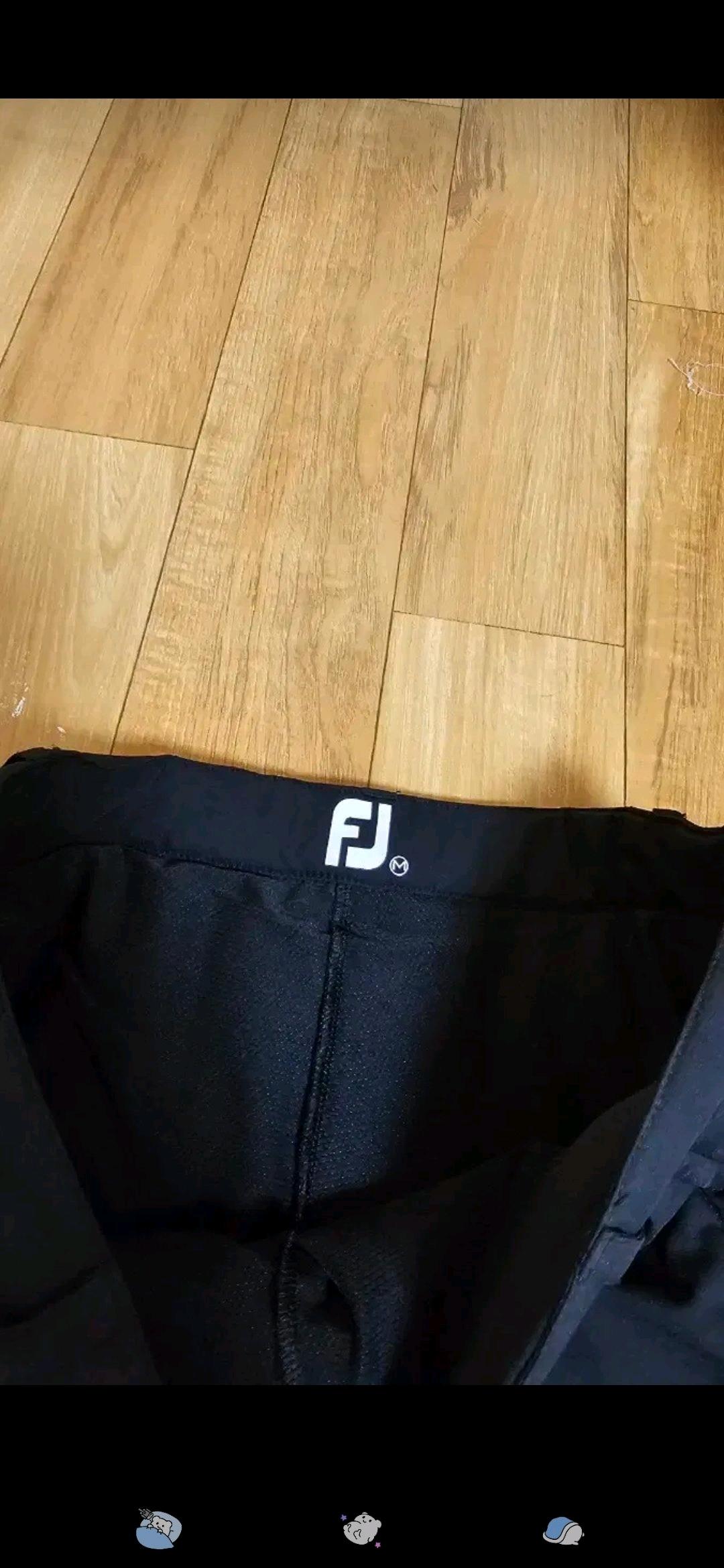FJ 풋조이 골프 퀼팅 스커트 블랙/화이트 5