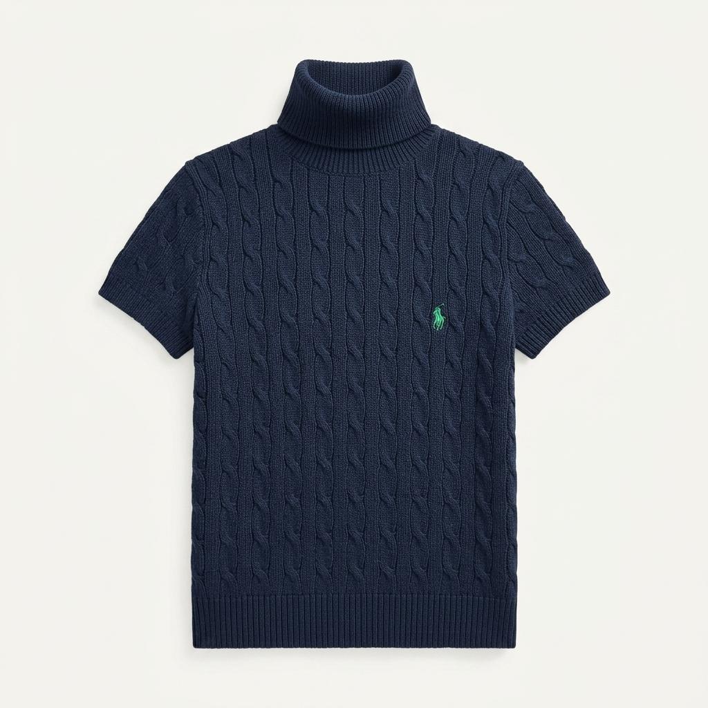 Woman's Polo 터틀넥 폴라 반팔 Knit [A+] 1