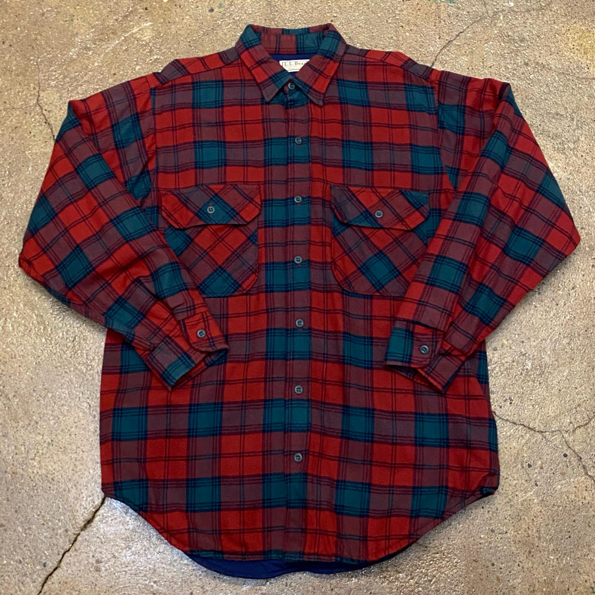 [20%세일] 레어 90s Made in USA 빈티지 엘엘빈 틴슐레이트 면패딩 체크셔츠 2