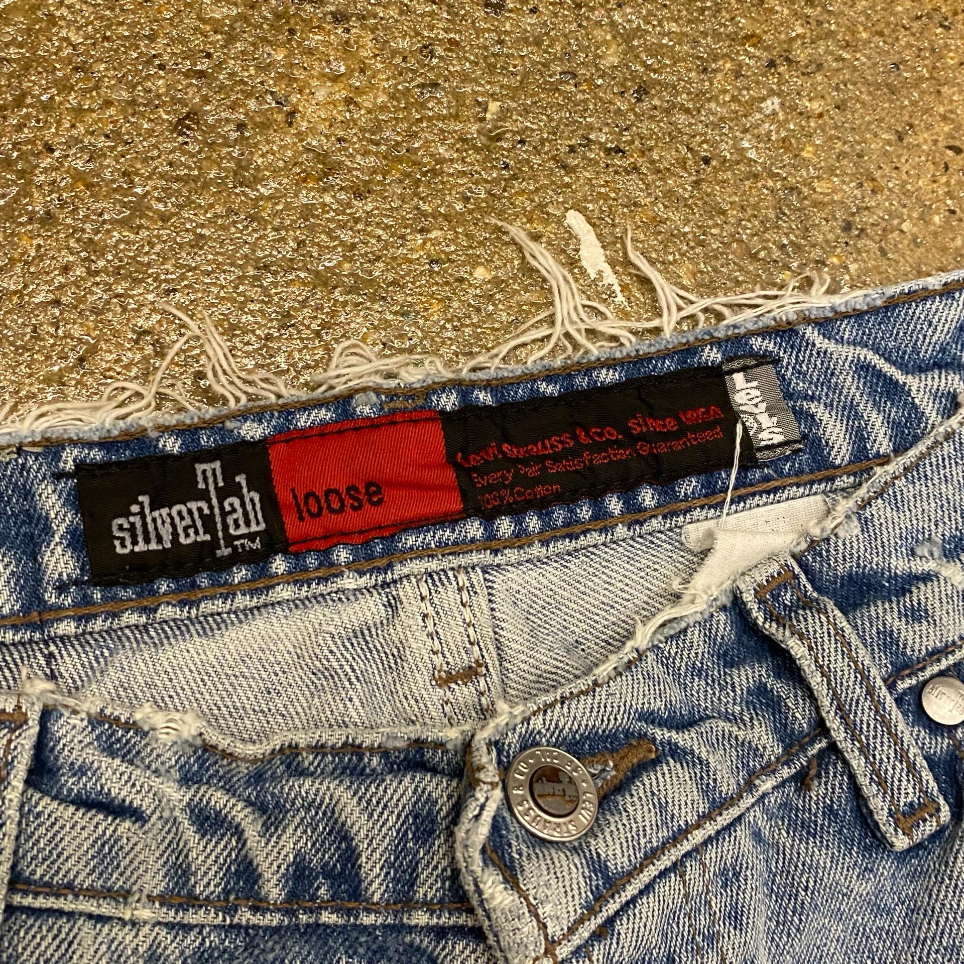 [20%세일] 90s Made in USA 미국빈티지 리바이스 실버탭 연청 루즈핏 팬츠 3
