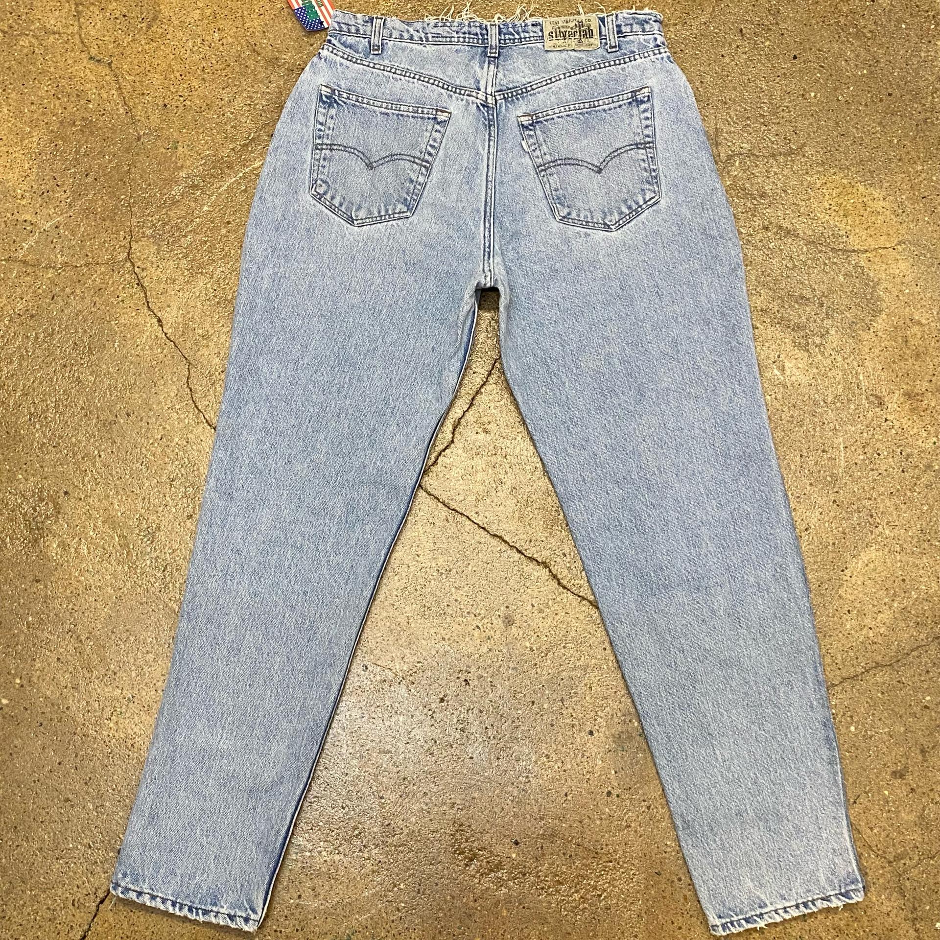 [20%세일] 90s Made in USA 미국빈티지 리바이스 실버탭 연청 루즈핏 팬츠 7