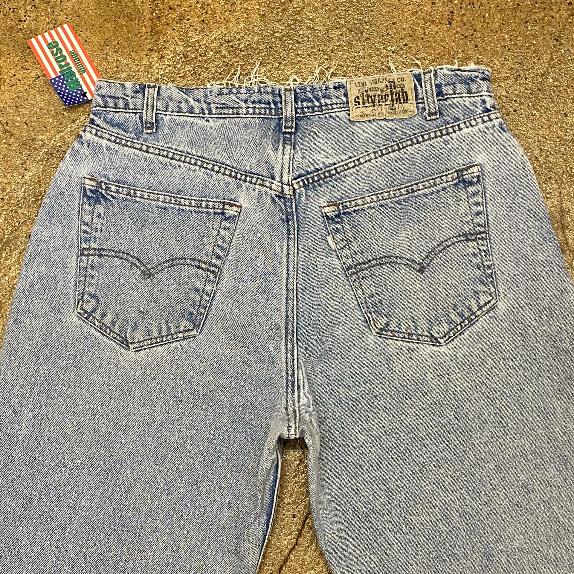 [20%세일] 90s Made in USA 미국빈티지 리바이스 실버탭 연청 루즈핏 팬츠 8