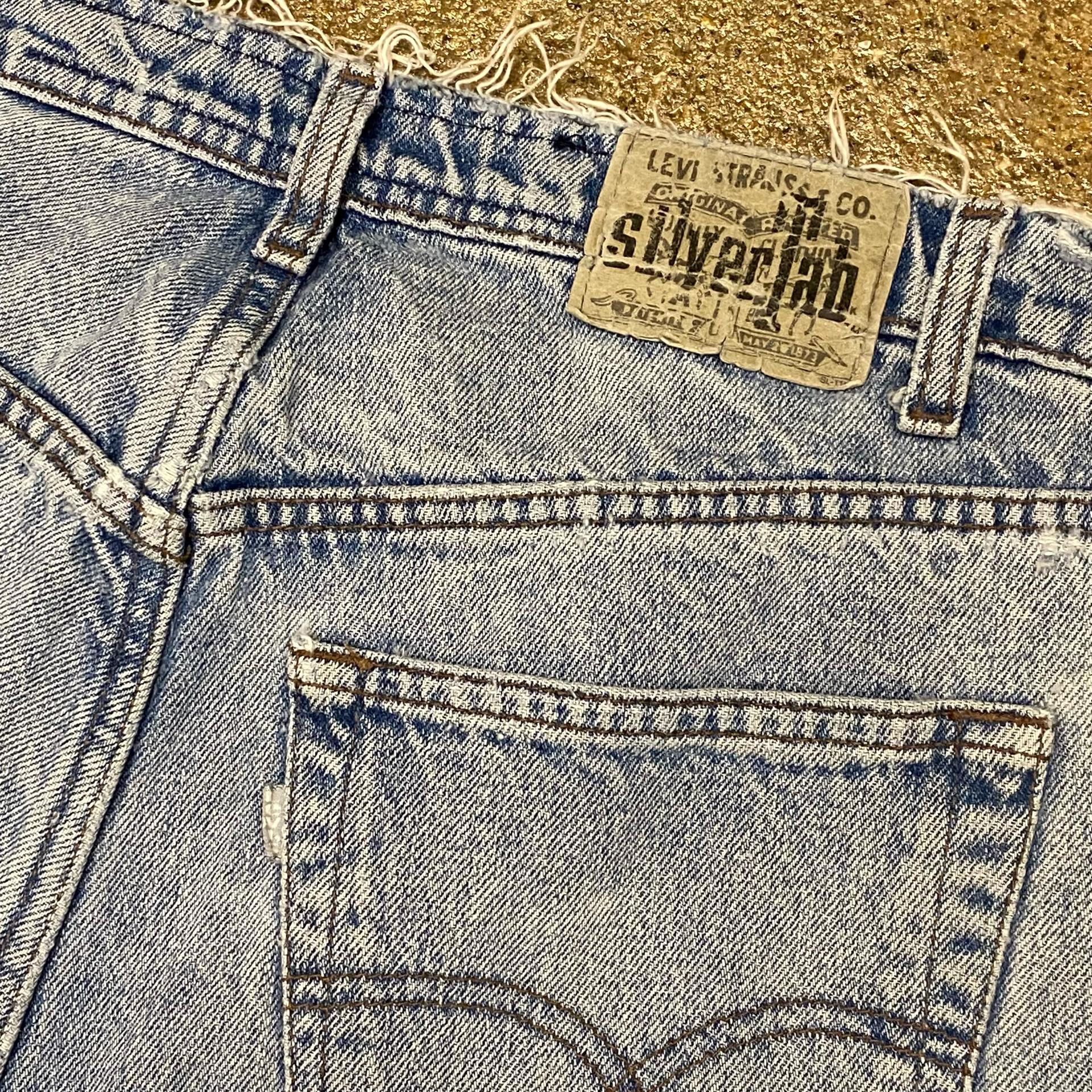 [20%세일] 90s Made in USA 미국빈티지 리바이스 실버탭 연청 루즈핏 팬츠 9