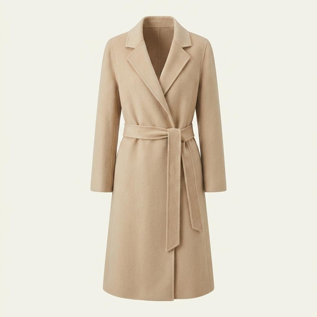 BCBG 오트밀 벨트 롱 코트 1
