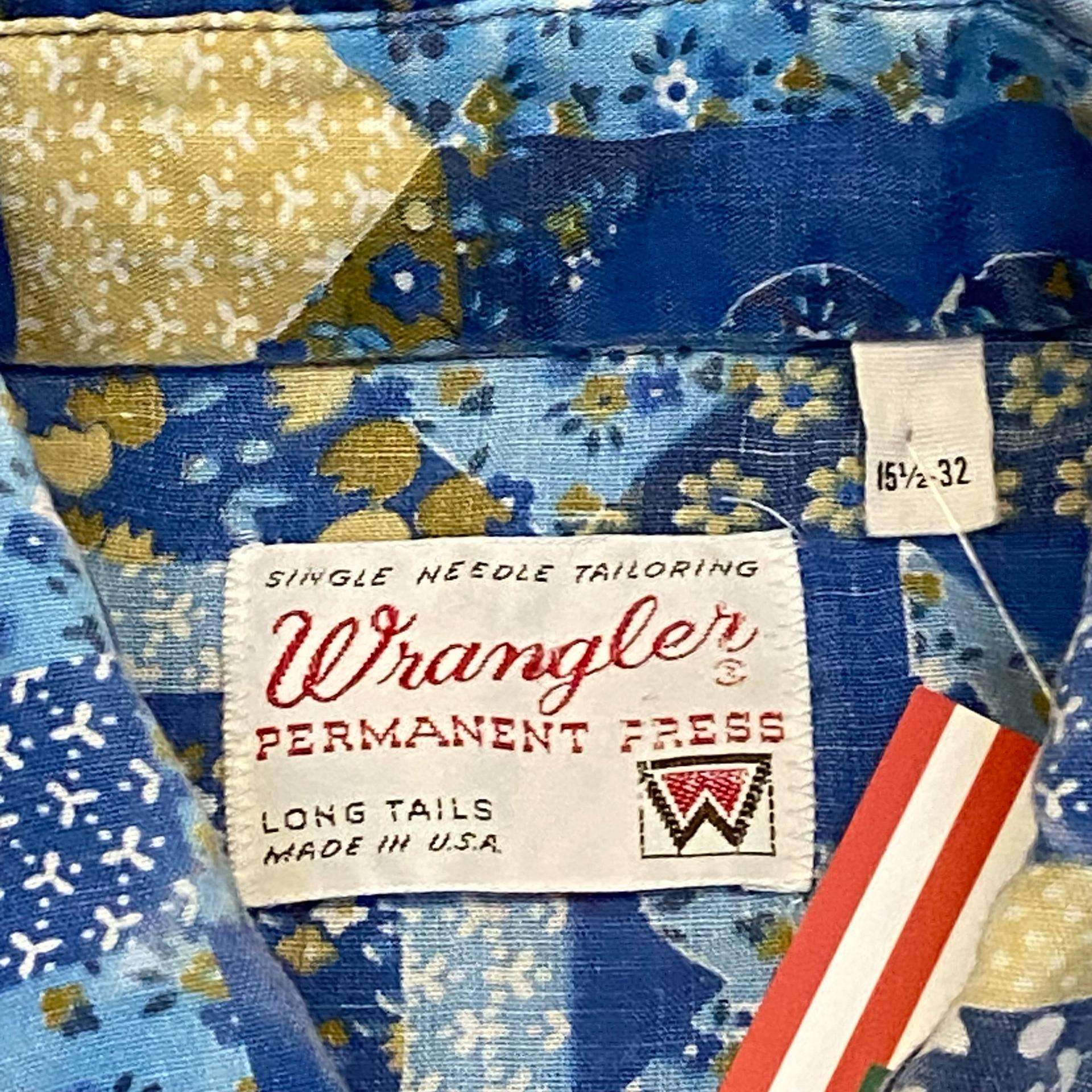 차란입점할인) 70s Made in USA 미국 빈티지 랭글러 싱글니들 웨스턴 셔츠 6