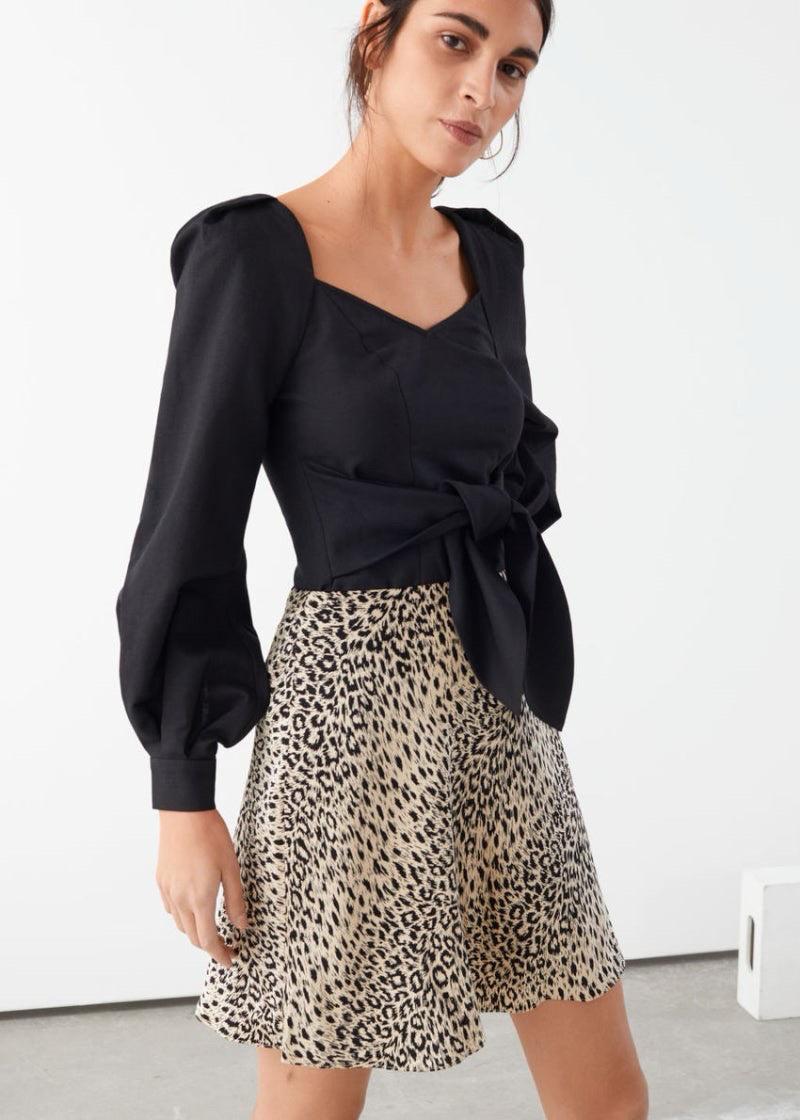 앤아더 스토리즈 SATIN MINI SKIRT LEOPARD _ 레오파드 호피 스커트 치마 3