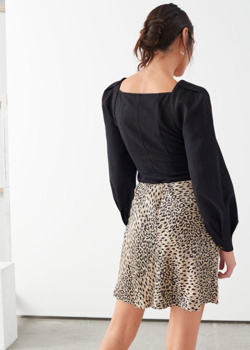 앤아더 스토리즈 SATIN MINI SKIRT LEOPARD _ 레오파드 호피 스커트 치마 4