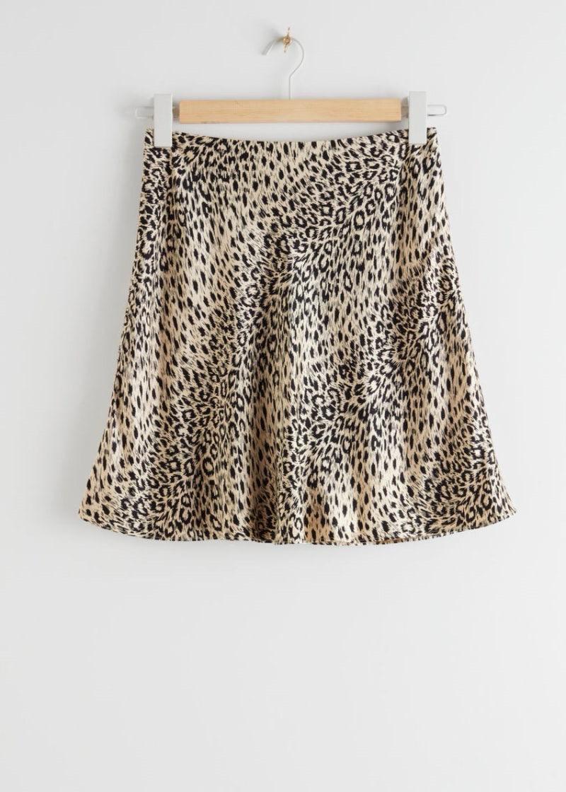 앤아더 스토리즈 SATIN MINI SKIRT LEOPARD _ 레오파드 호피 스커트 치마 2