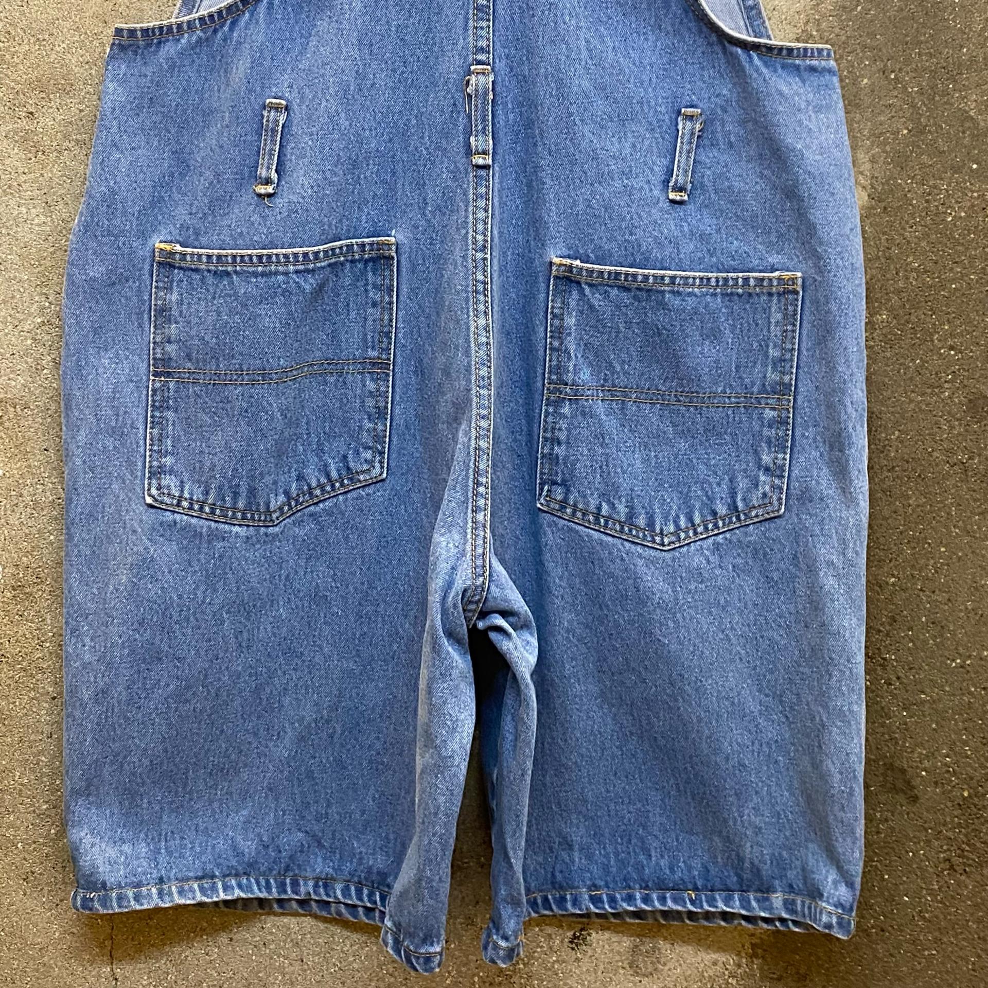 [20%세일] 90s Made in USA 빈티지 루니툰 데님 오버롤 반바지 3