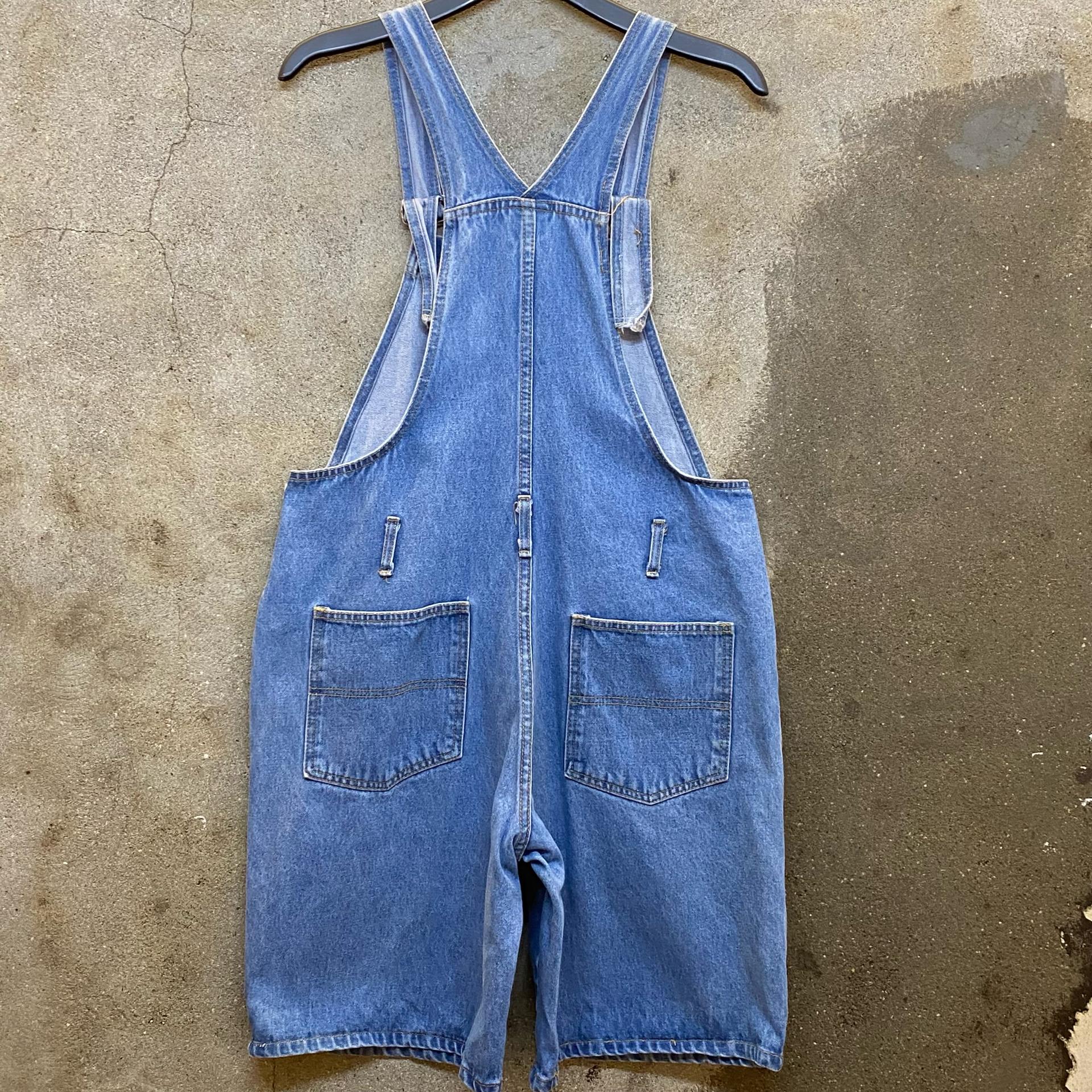 [20%세일] 90s Made in USA 빈티지 루니툰 데님 오버롤 반바지 6