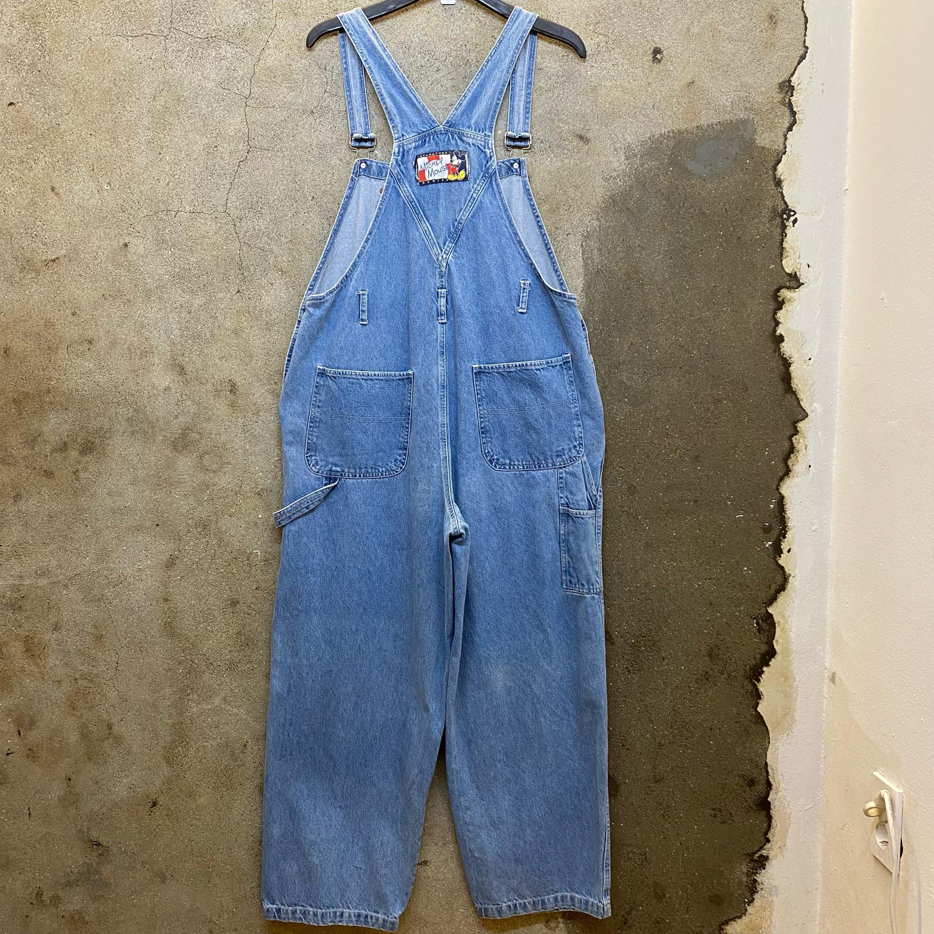 [20%세일] 90s 미국 빈티지 디즈니 정품 미키마우스 데님 오버롤 6