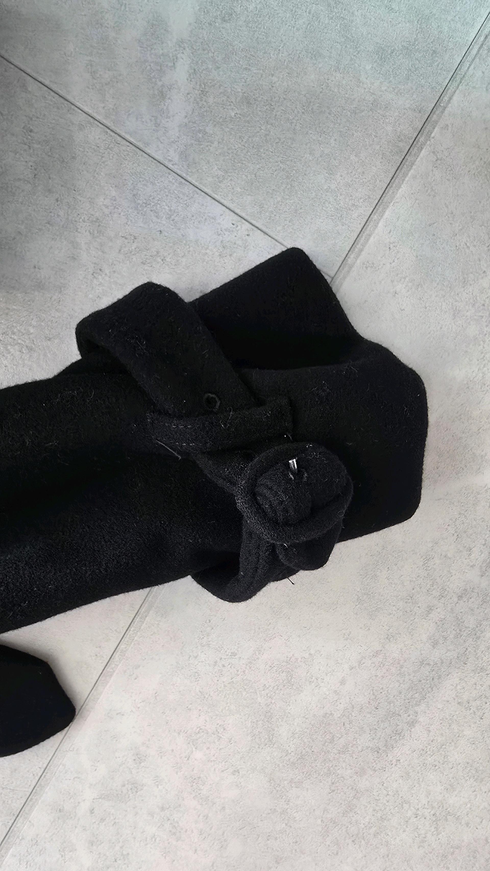 마쥬 블랙 롱코트  3