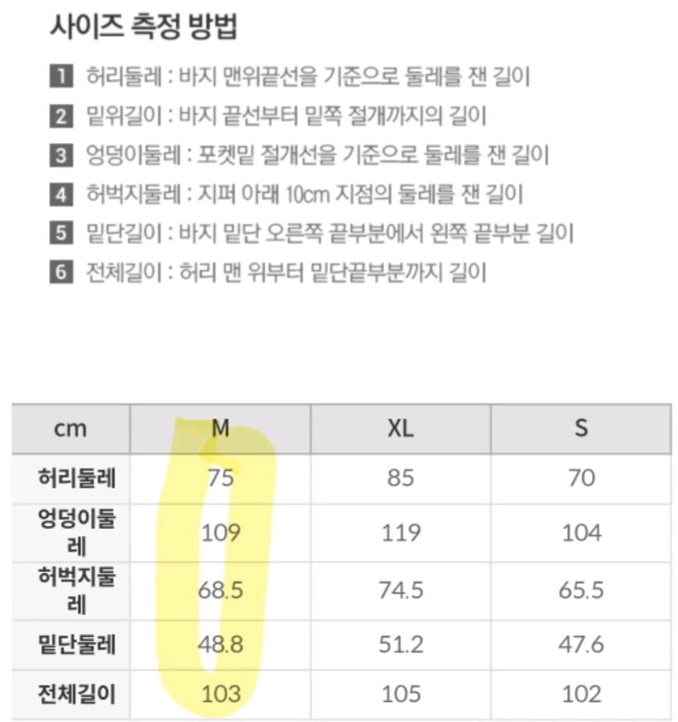 새상품)스파오 카고팬츠 3