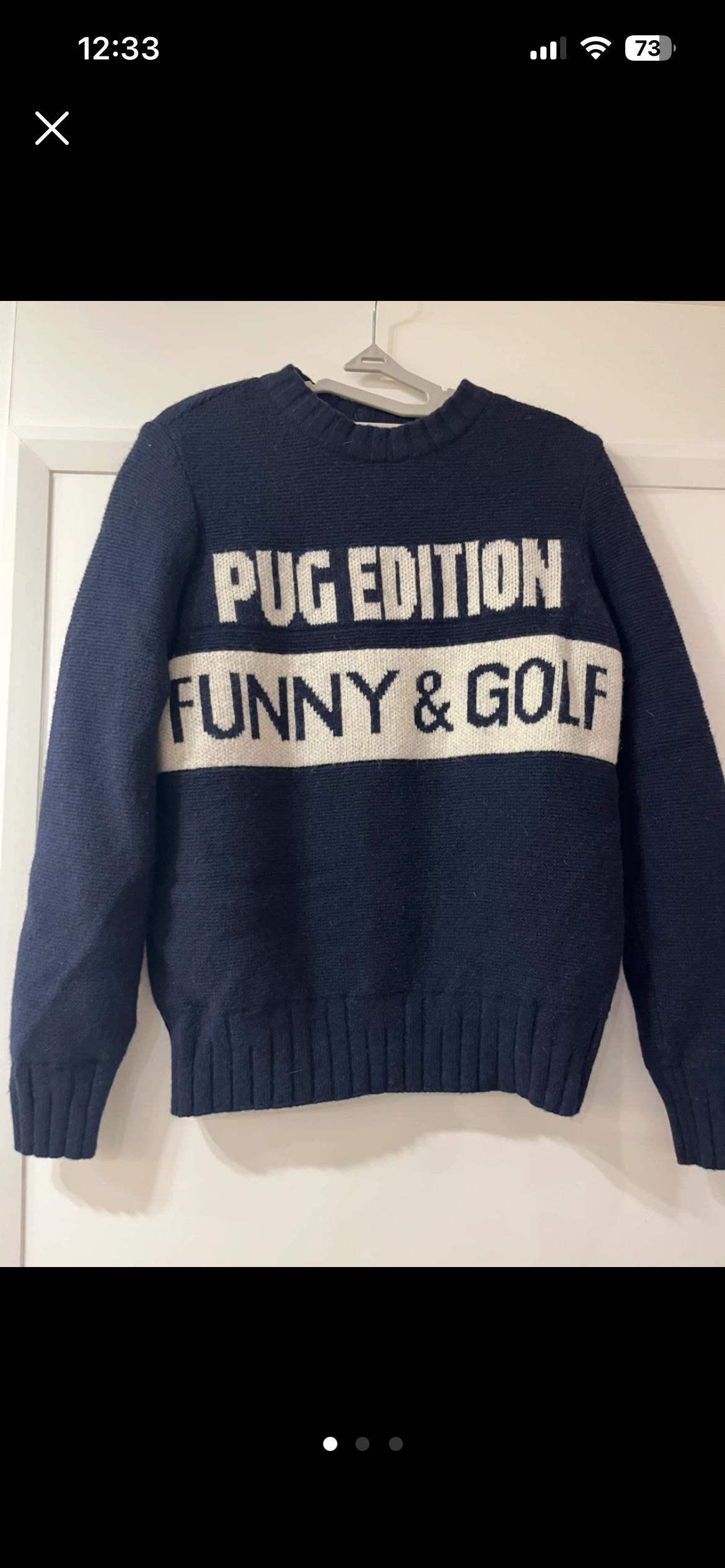 p-4)JDX PUG EDITION 골프방풍니트 90 2