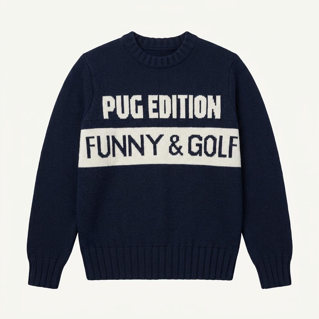 p-4)JDX PUG EDITION 골프방풍니트 90 1