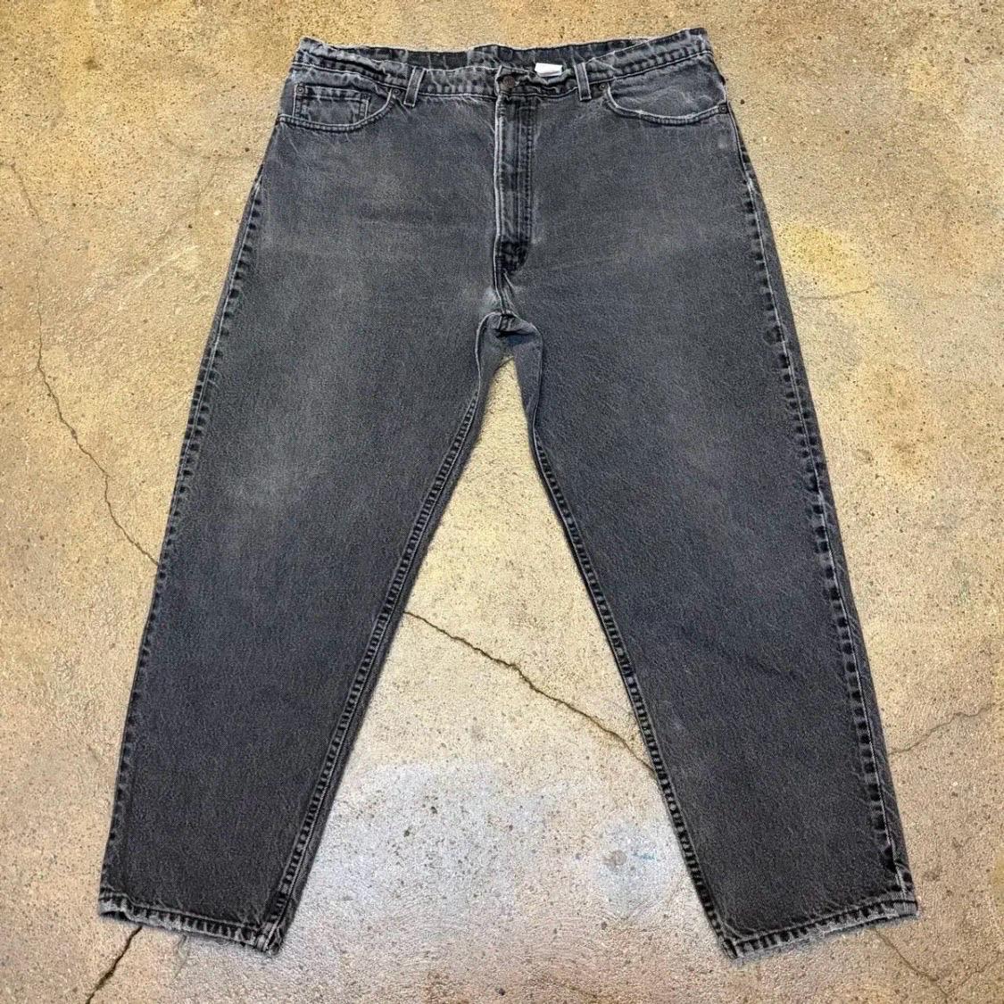 90s Made in USA 미국 빈티지 리바이스 베기핏 흑청 블랙진 2