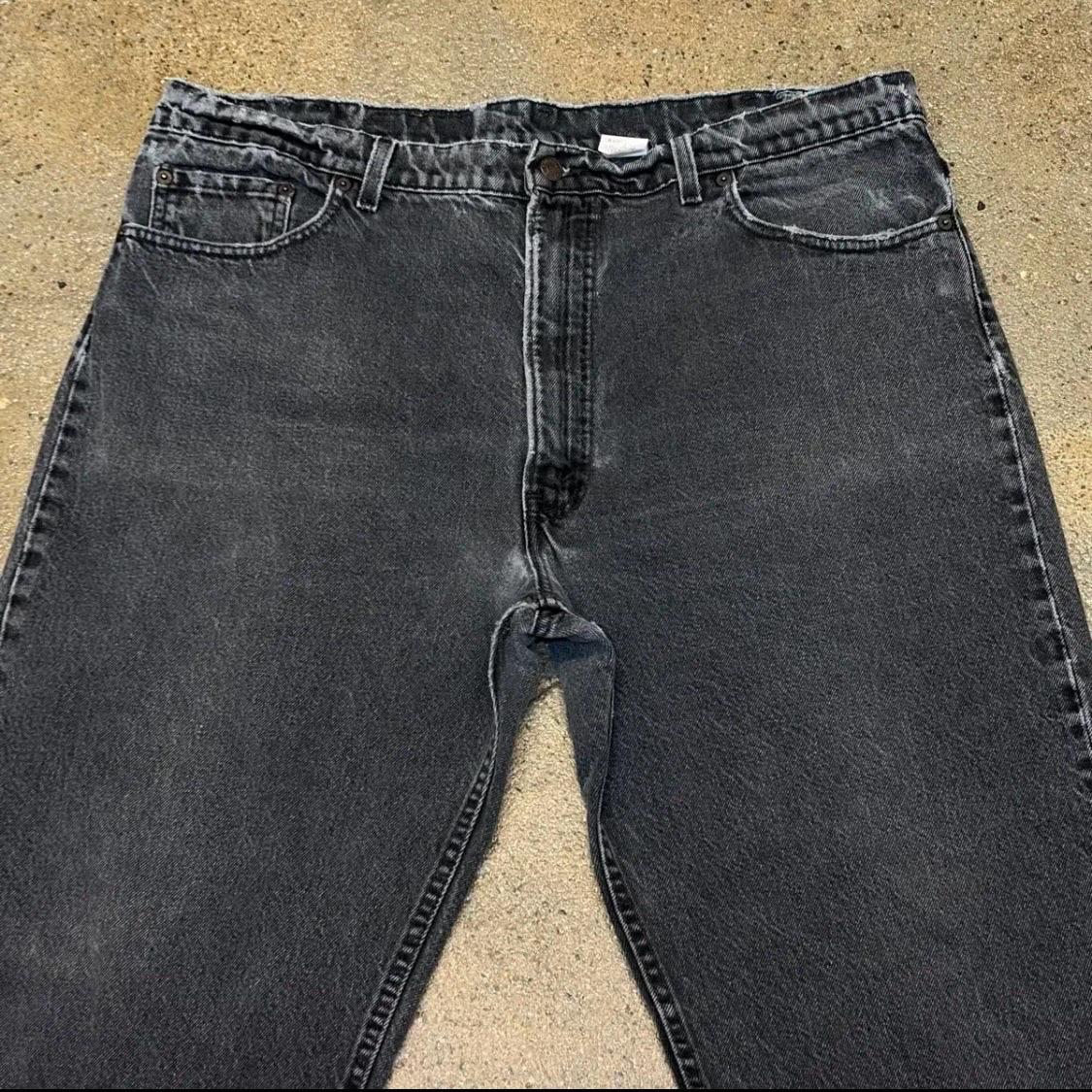90s Made in USA 미국 빈티지 리바이스 베기핏 흑청 블랙진 3