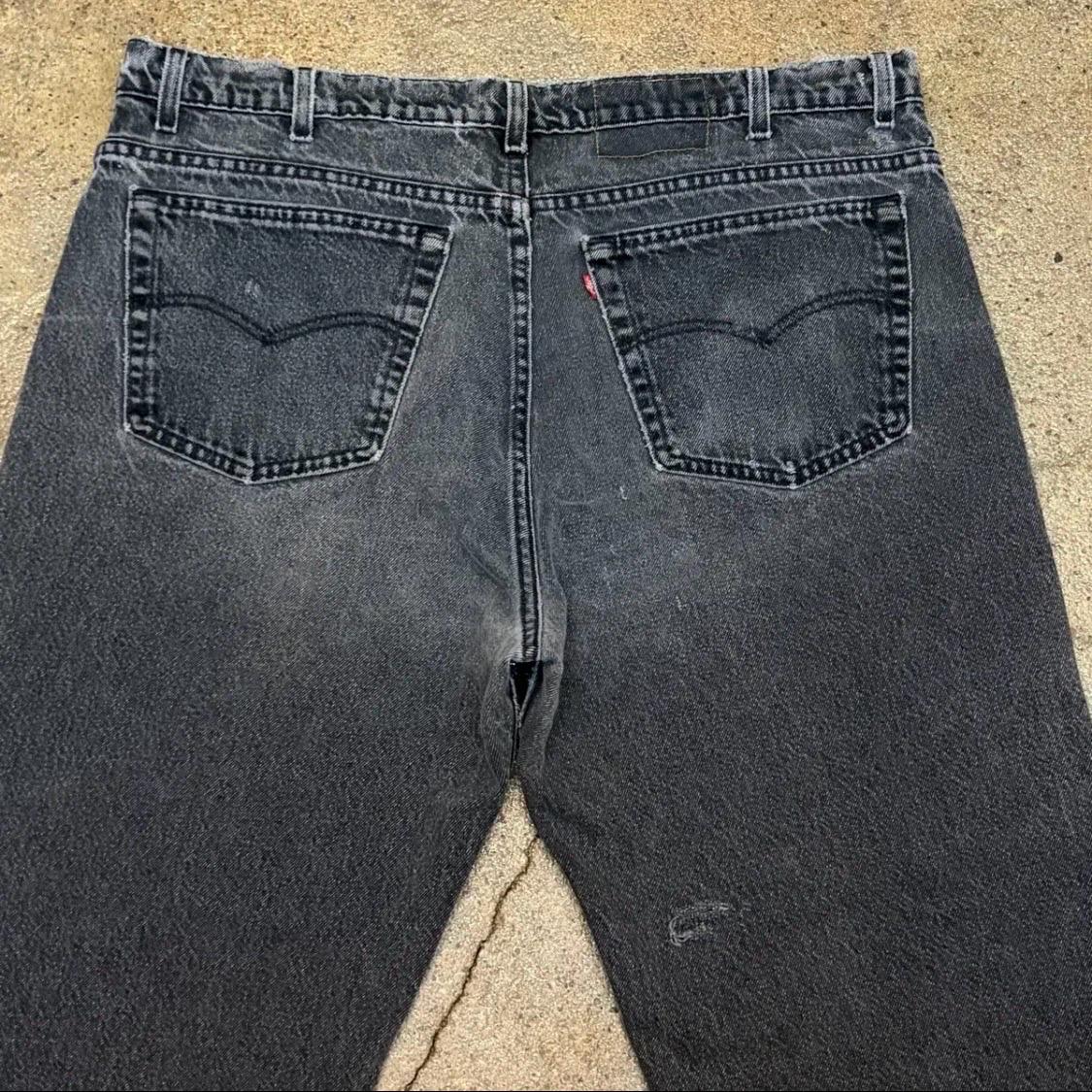 90s Made in USA 미국 빈티지 리바이스 베기핏 흑청 블랙진 7