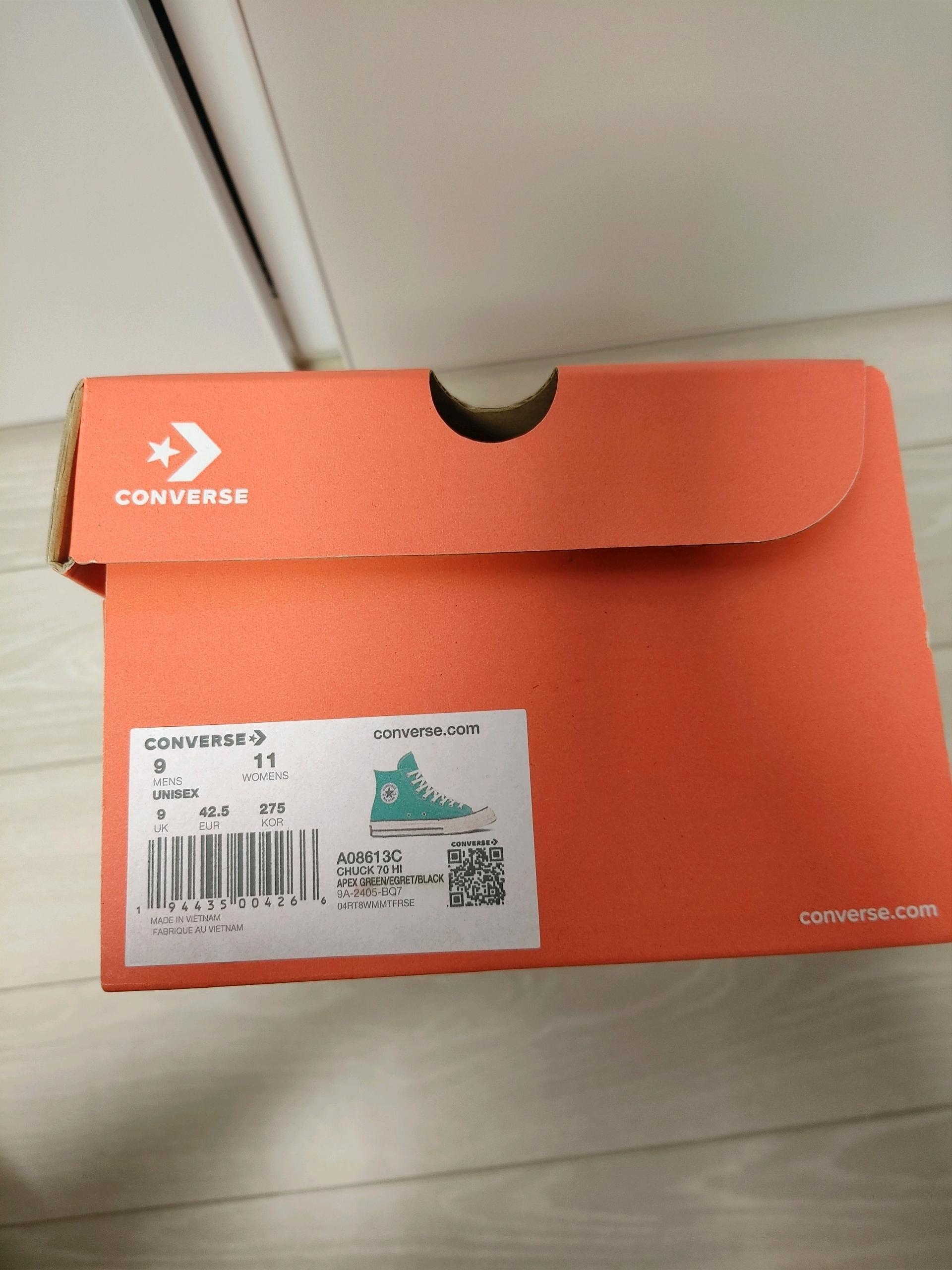 새상품 컨버스 척70 하이 275 7