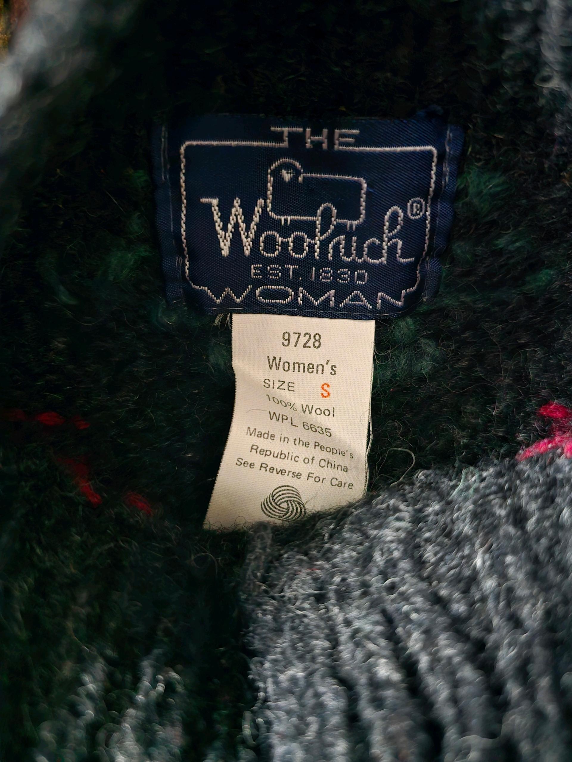 woolrich 플라워패턴 헤비 울 니트 6