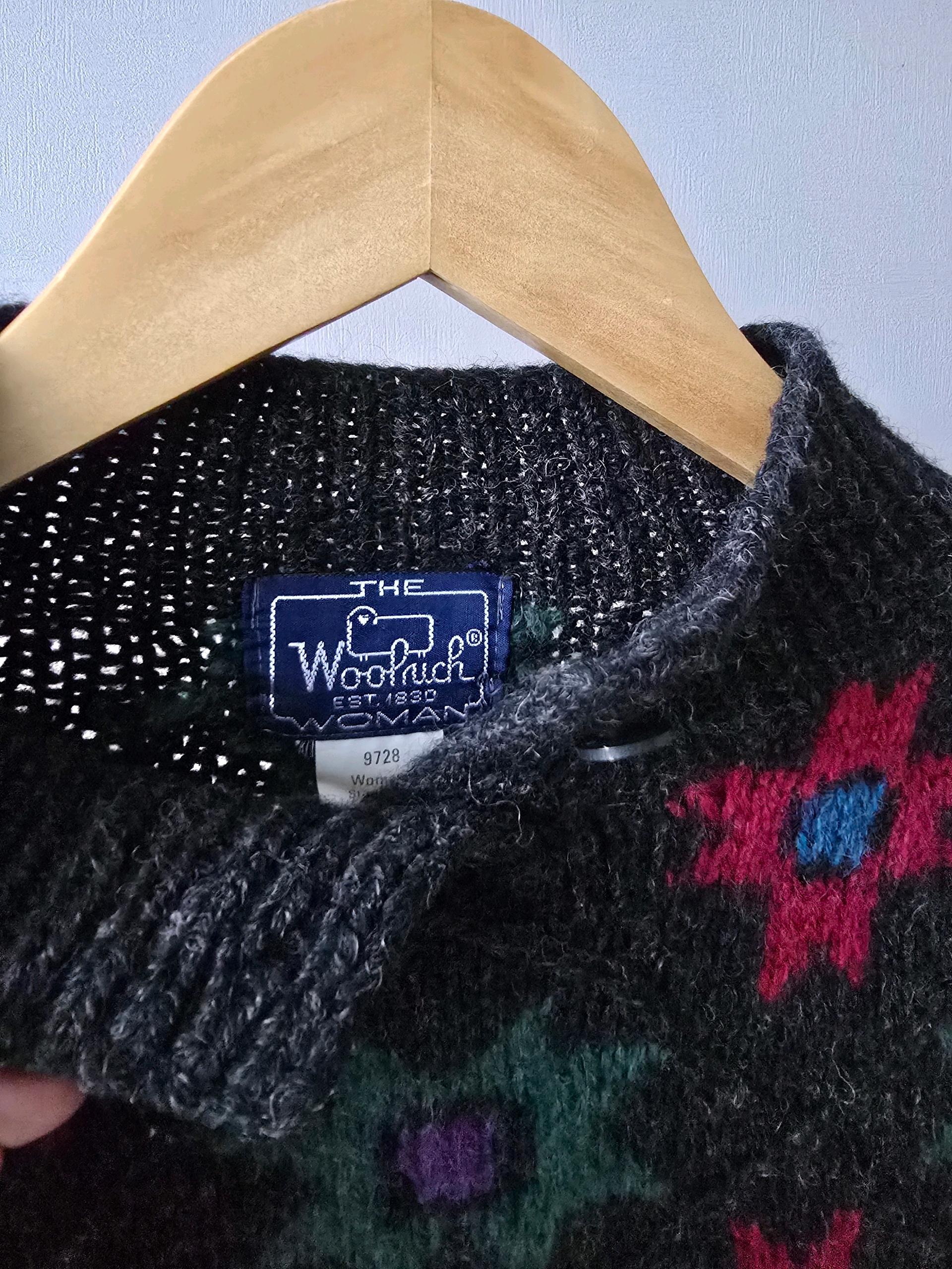 woolrich 플라워패턴 헤비 울 니트 4