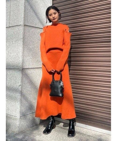 moussy 2way 오픈 숄더 루즈핏 니트 8