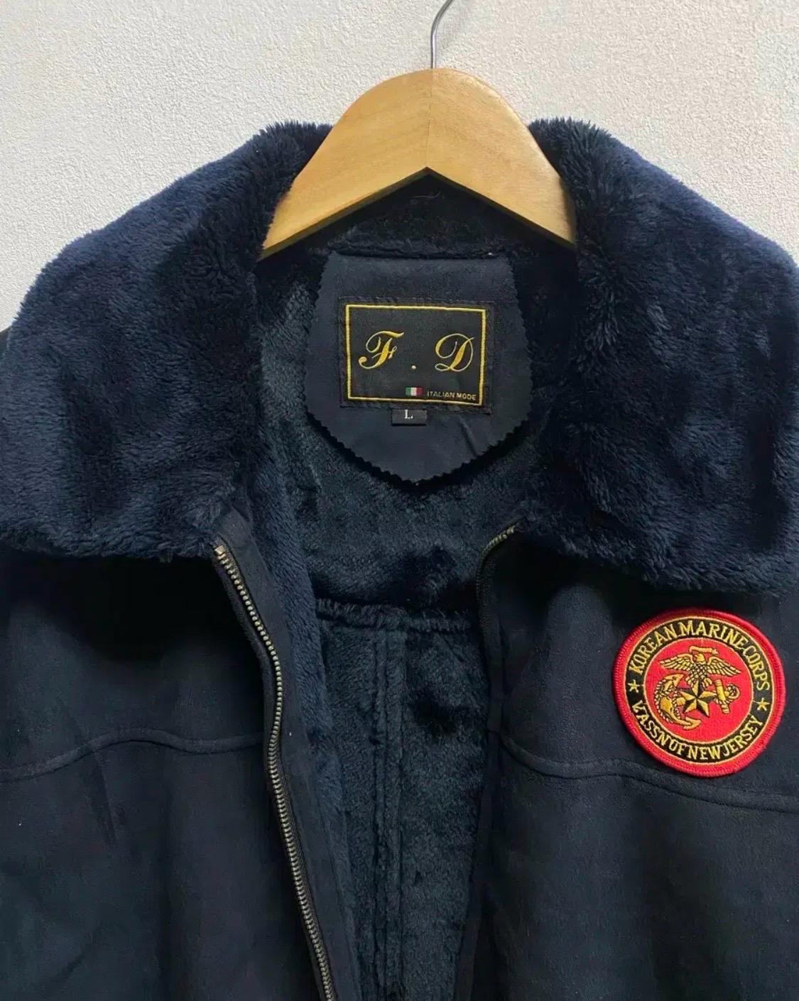 F.D 블랙 항공 퍼무스탕 L 7