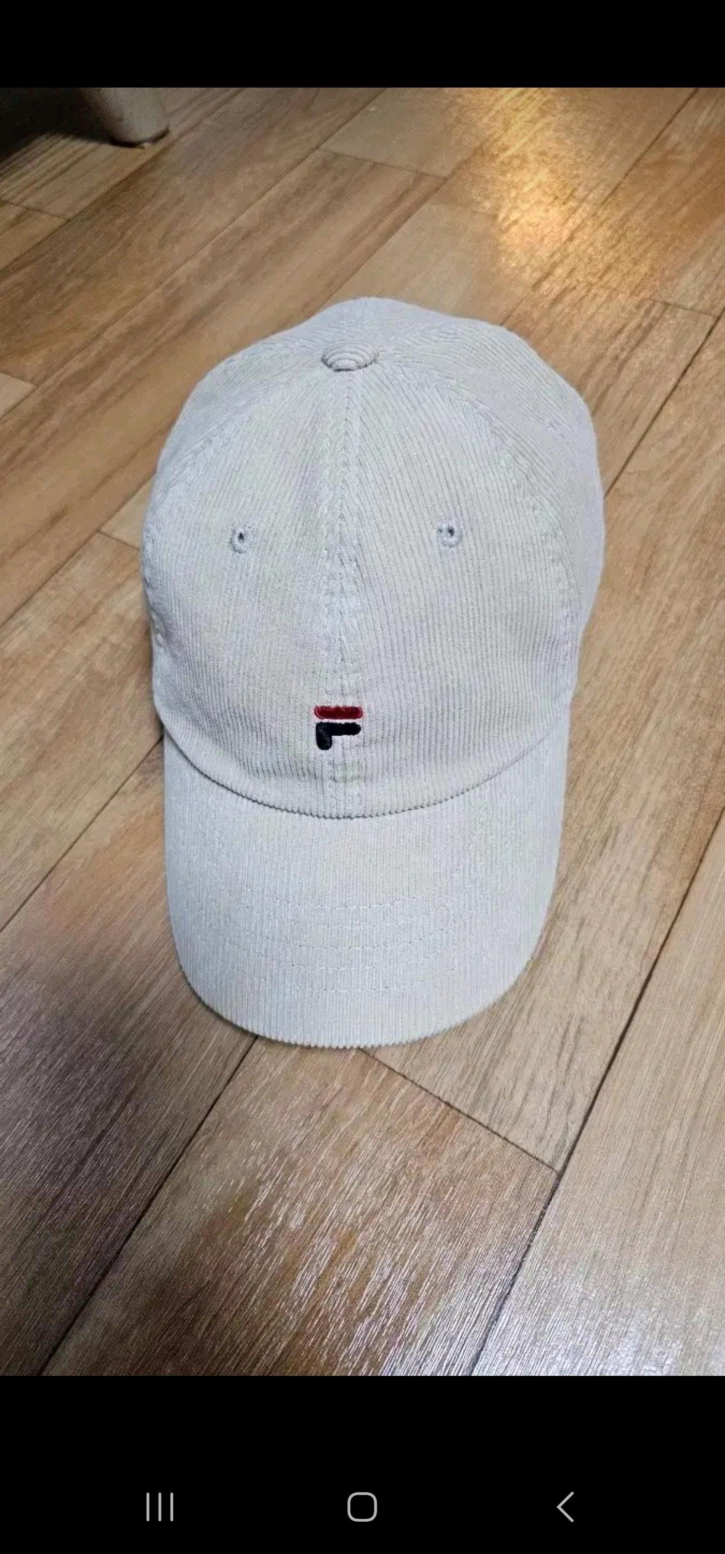 휠라 F로고 코듀로이 볼캡  2