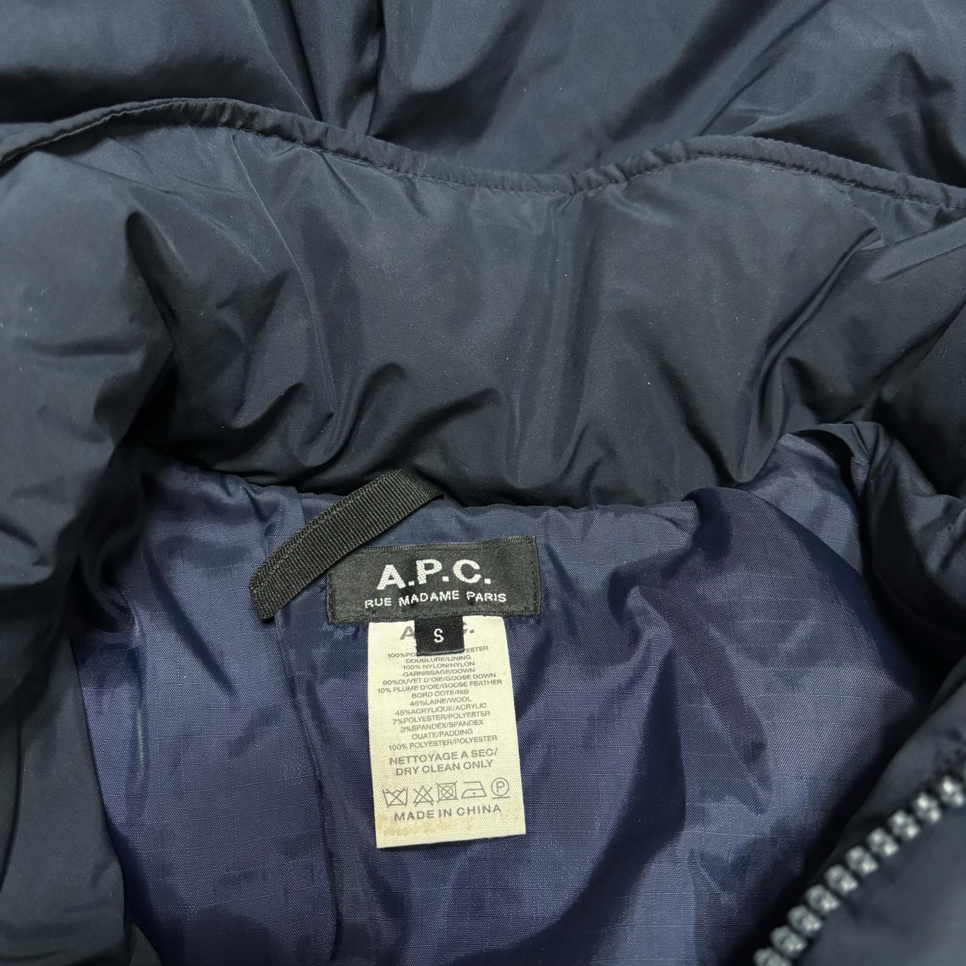 [Unisex's A.P.C 아페세 네이비 빈티지 패딩 [A] 5