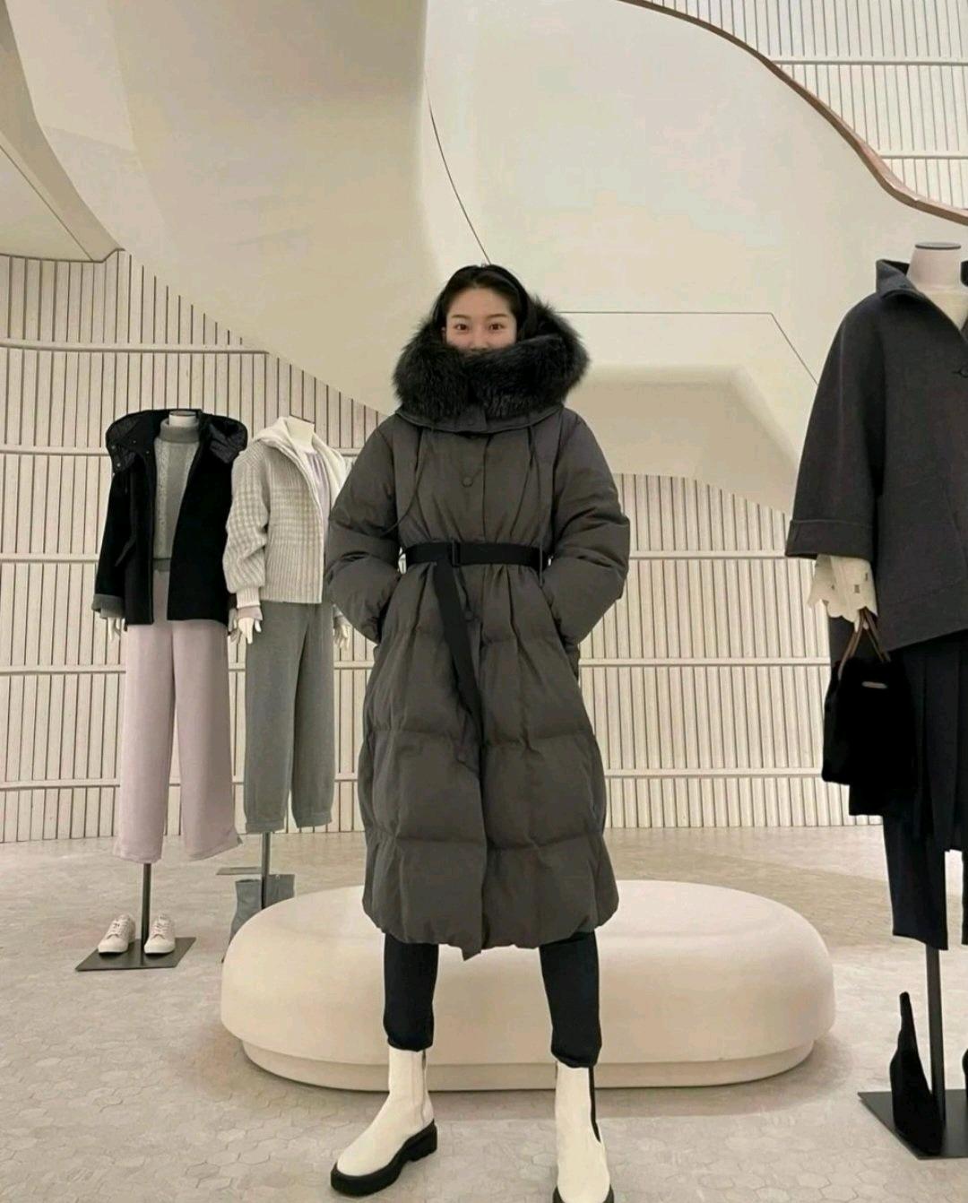 구호 구스다운 롱 패딩 5