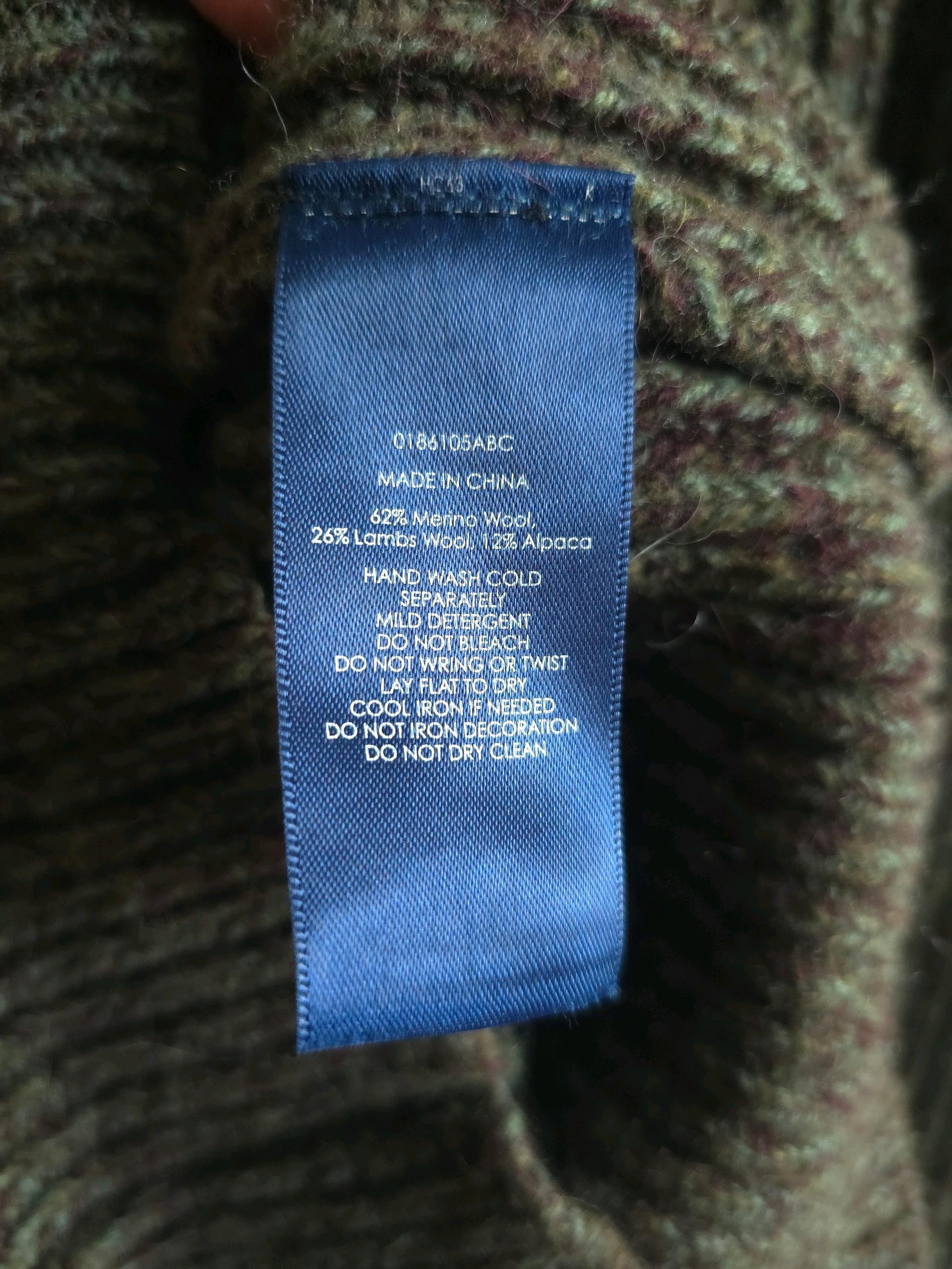Polo Ralph Lauren 정품 케이블 스웨이드패치 울알파카 헤비스웨터 니트) 9