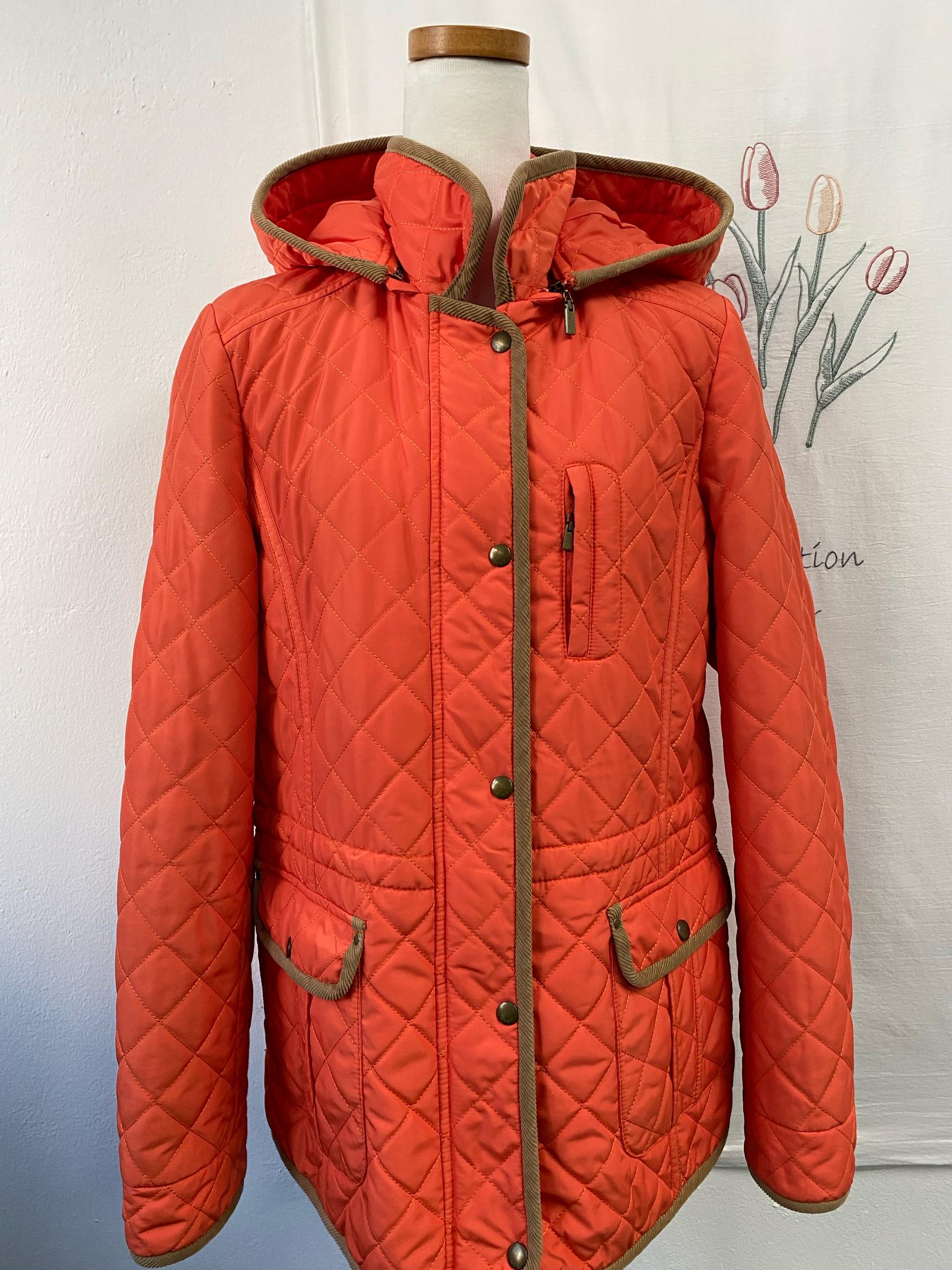 BCBG 오렌지 퀼팅 패딩 후드 자켓 3