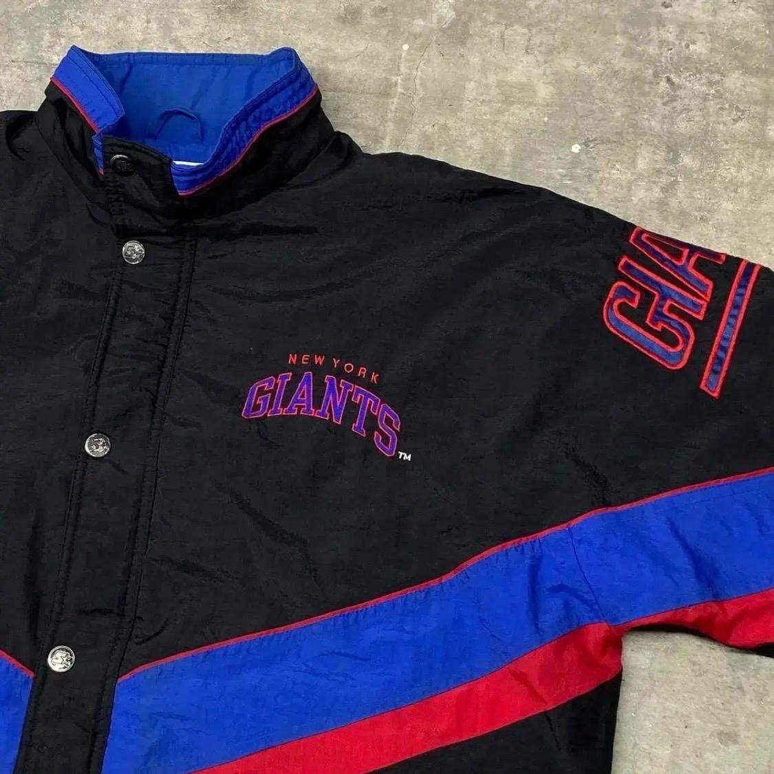 [30%세일]90s 미국빈티지 스타터 NFL 뉴욕자이언트 패딩점퍼 3