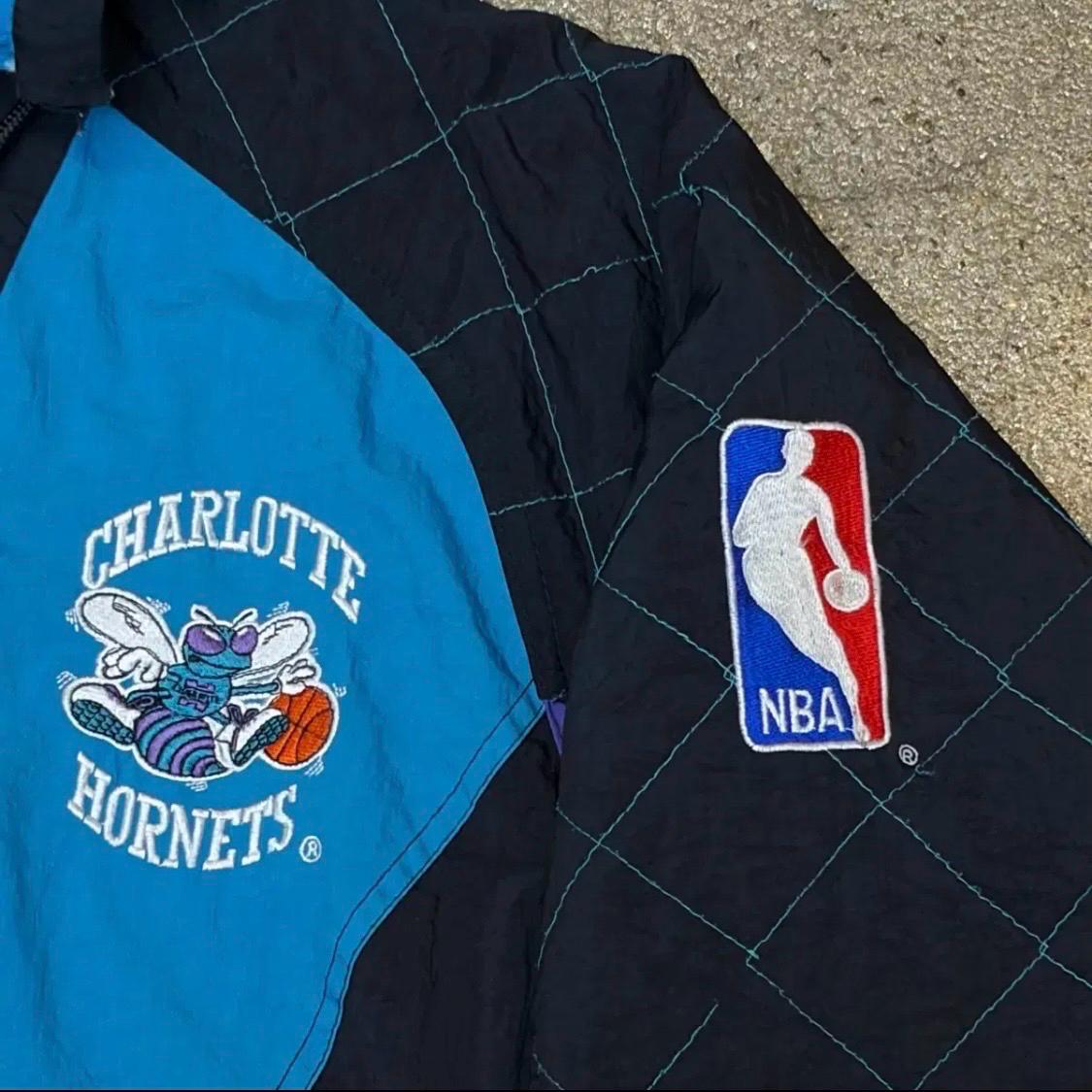 [40%세일]) 90s 미국 빈티지 스타터 NBA 샬럿 호네츠 패딩점퍼 7