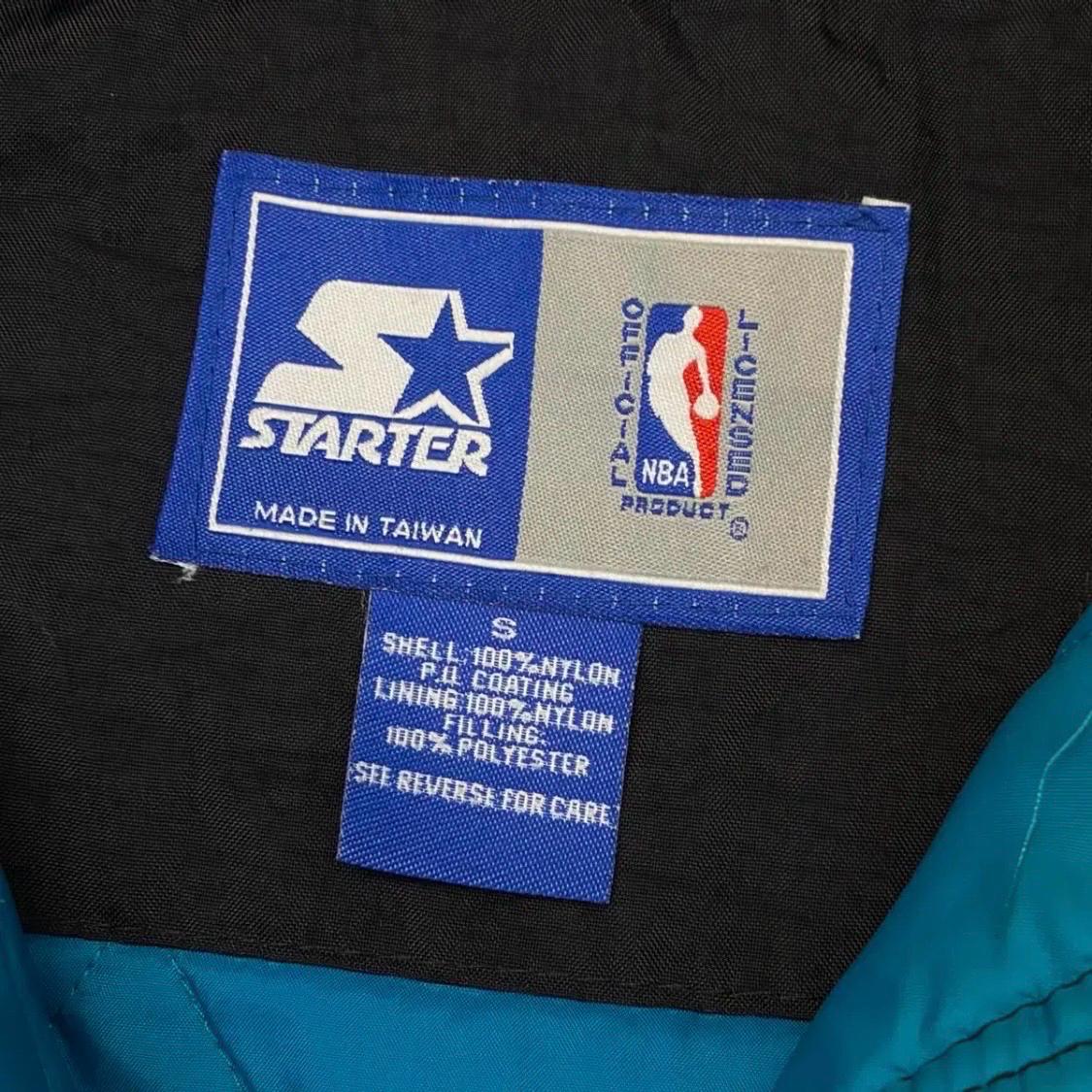 [40%세일]) 90s 미국 빈티지 스타터 NBA 샬럿 호네츠 패딩점퍼 9