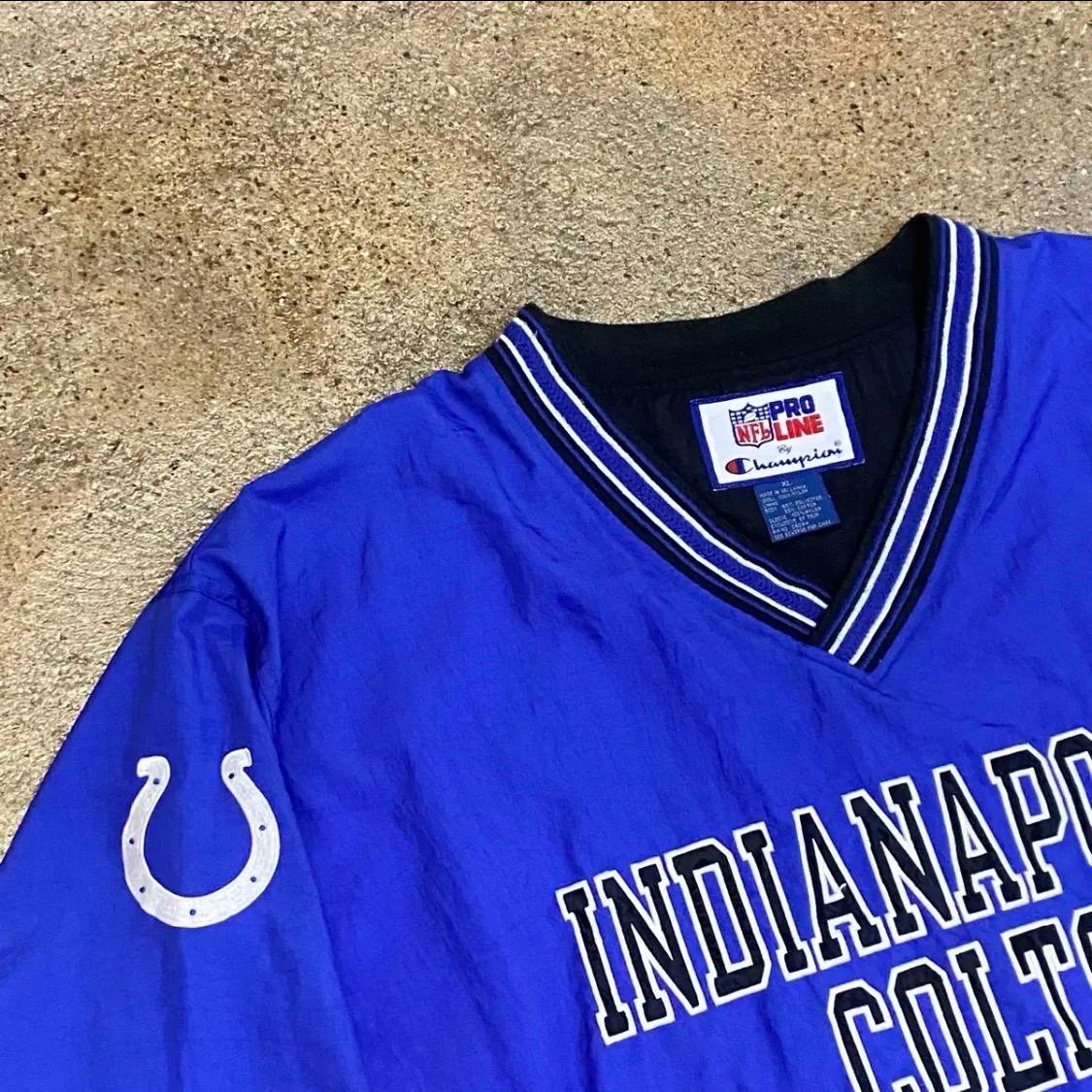 [20%세일] 레어 90s 미국 빈티지 챔피언 NFL 콜트 풀오버 바람막이 5
